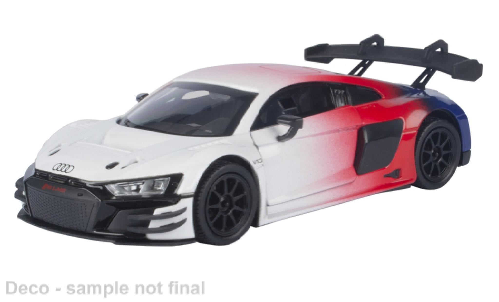 Audi R8 1/24 Motormax LMS GT3 weiss/rot 1:24 modellino in miniatura