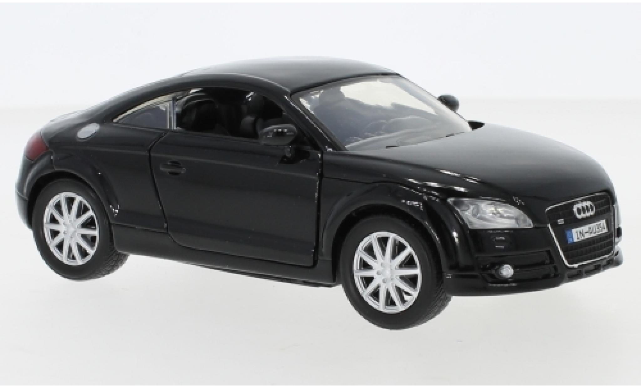 Audi TT 1/24 Motormax Coupe nero 2006 modellino in miniatura