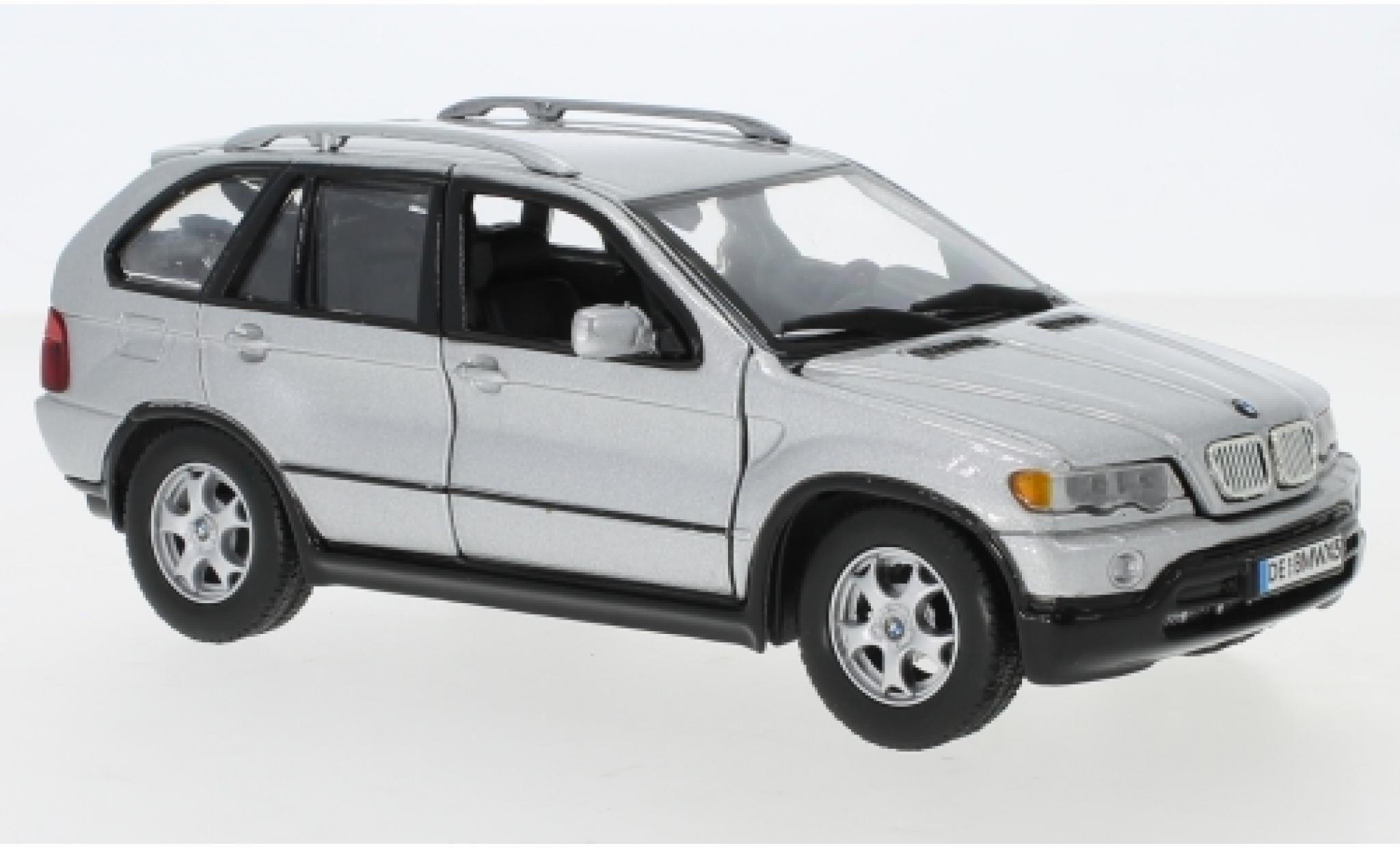 Bmw X5 1/24 Motormax (E53) grigio modellino in miniatura