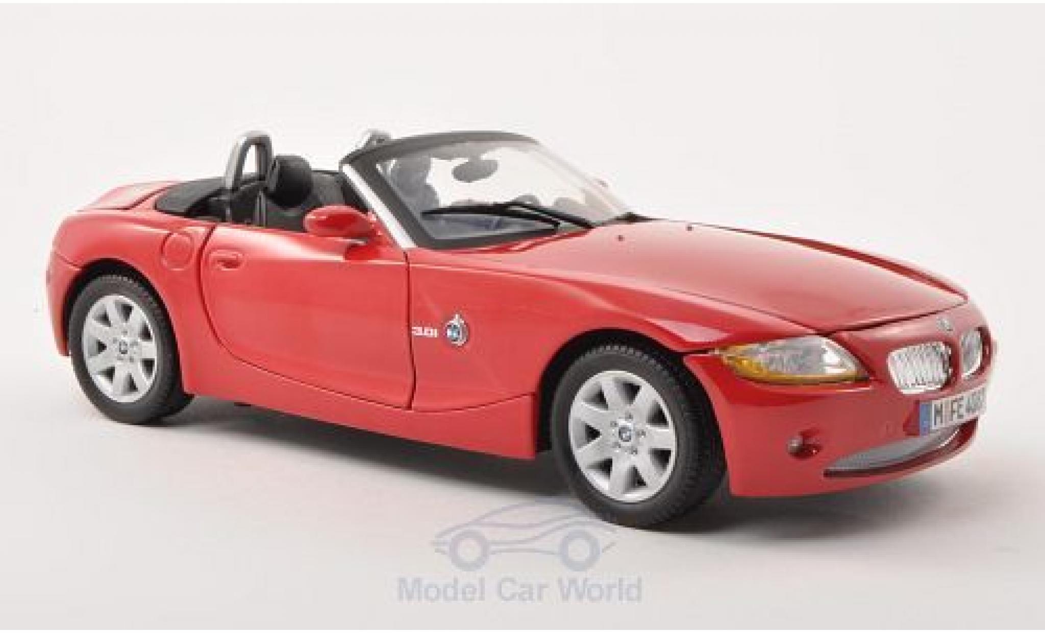 Bmw Z4 E85 1/18 Motormax (E85) rosso 2008 modellino in miniatura