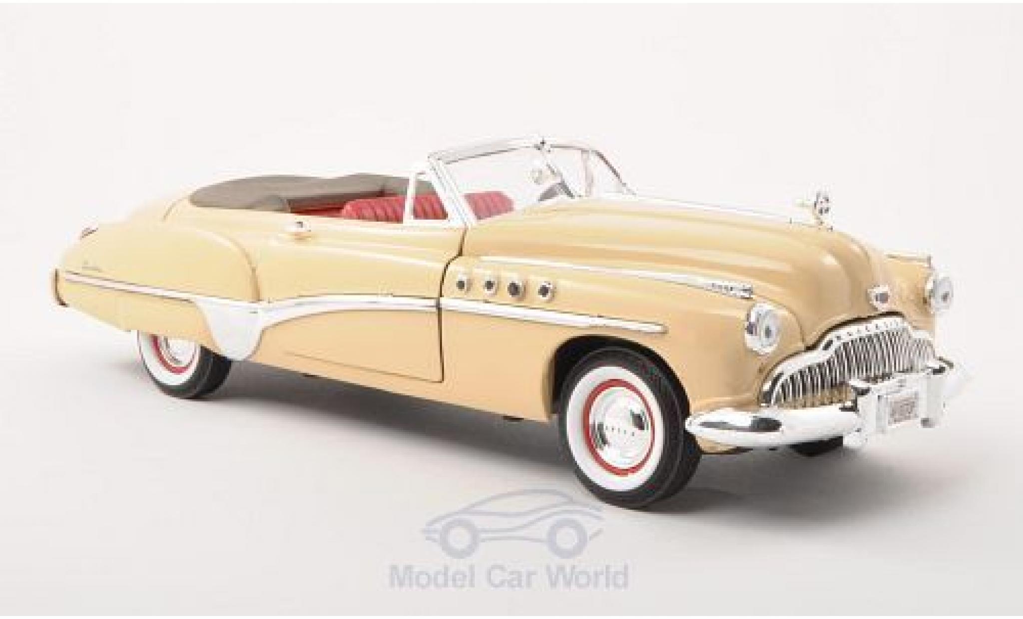 Buick Roadmaster 1/18 Motormax Convertibile beige 1949 modellino in miniatura