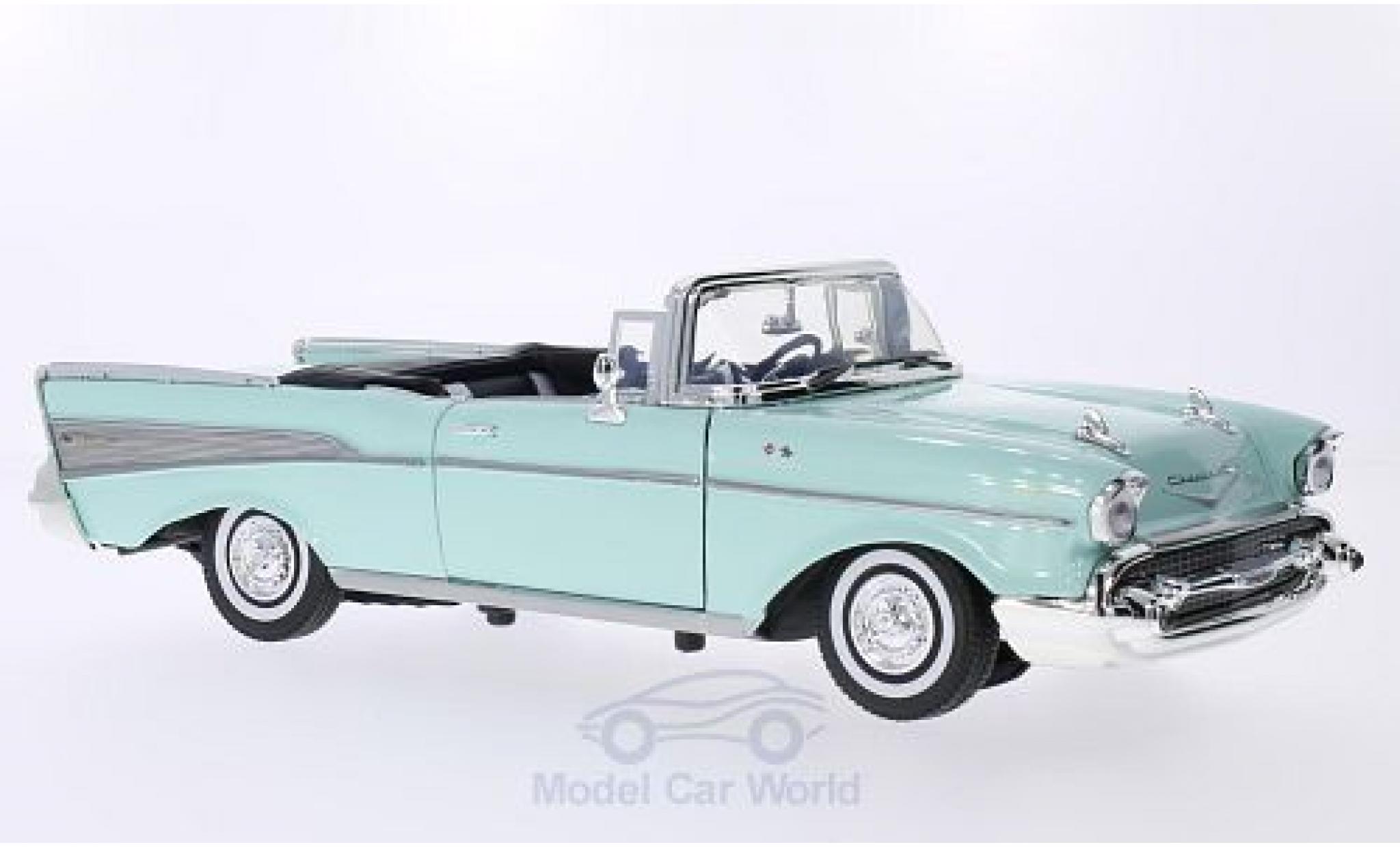Chevrolet Bel Air 1957 1/18 Motormax Convertibile verde 1957 modellino in miniatura