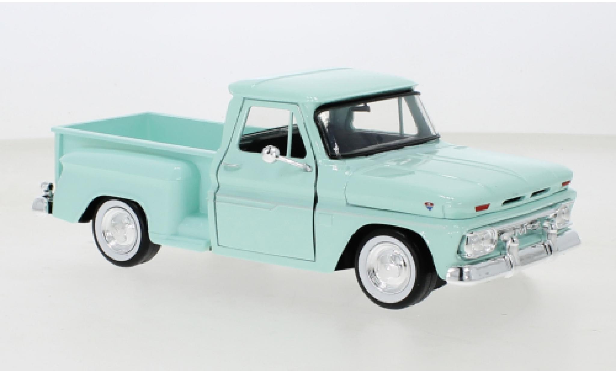 Chevrolet C-10 1/24 Motormax Pick Up Fleetside grün 1966 1:24 modellino in miniatura