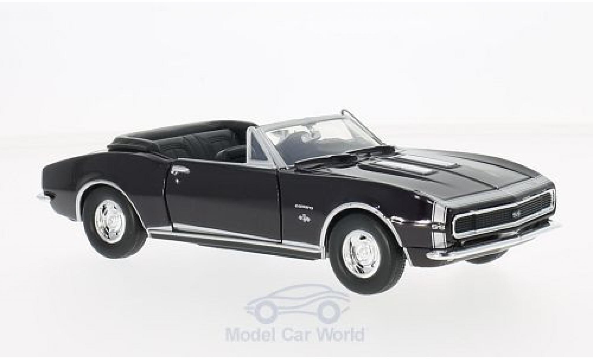 Chevrolet Camaro 1/24 Motormax SS Convertibile porpora 1967 ohne Vitrine modellino in miniatura