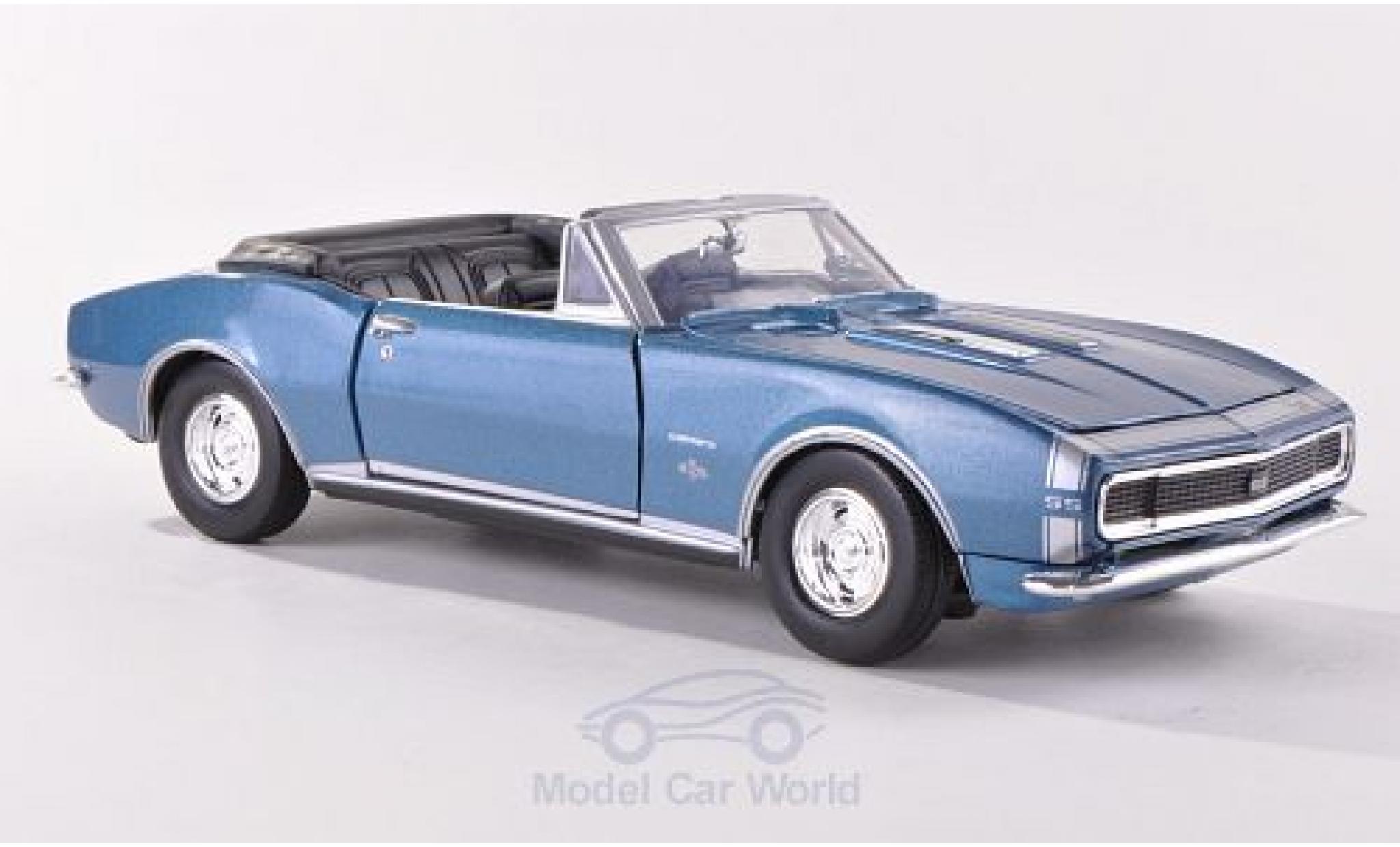 Chevrolet Camaro SS 1/24 Motormax SS Convertibile metallico blu/Dekor 1967 Verdeck geöffnet modellino in miniatura