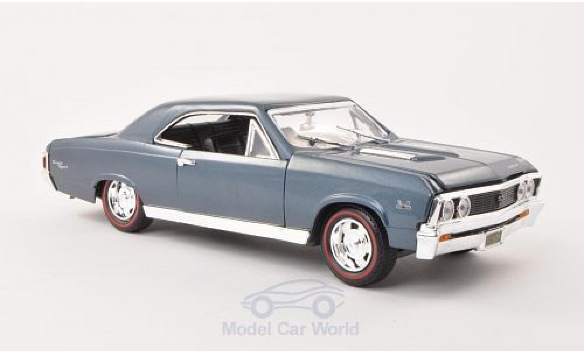 Chevrolet Chevelle 1967 1/18 Motormax SS 396 metallico blu 1967 modellino in miniatura