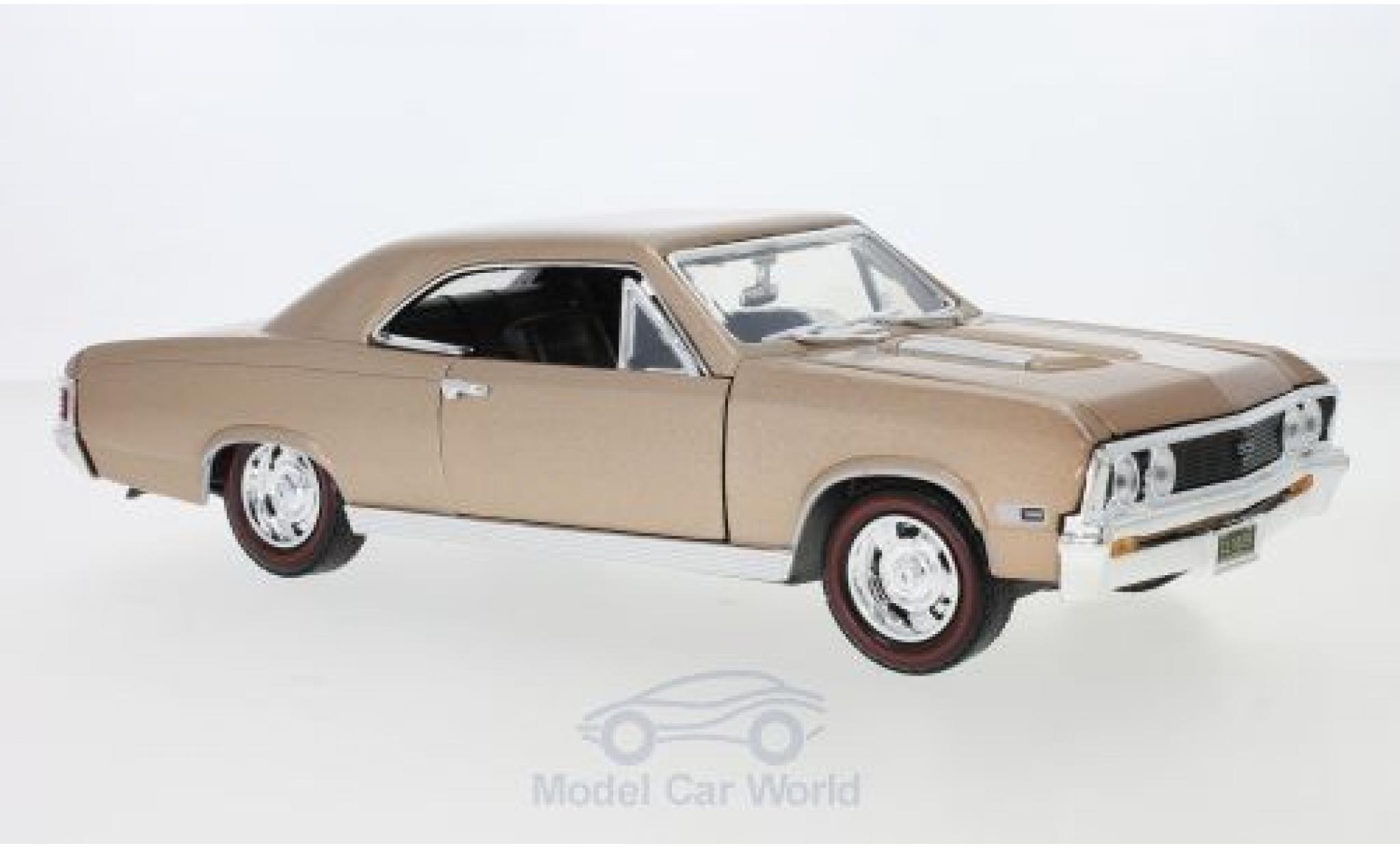 Chevrolet Chevelle 1/18 Motormax SS 396 metallico marroneee 1967 modellino in miniatura
