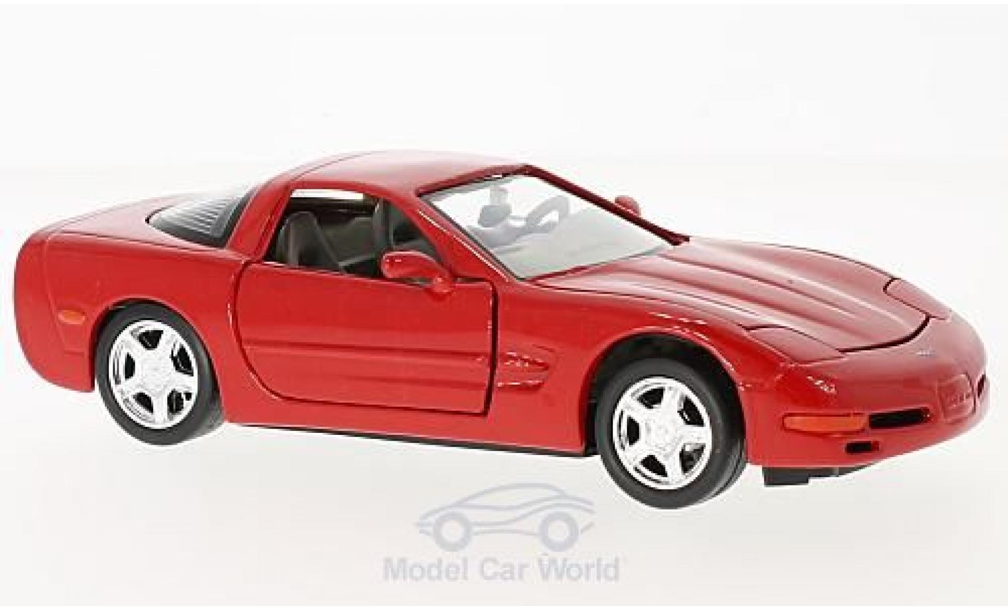 Chevrolet Corvette C5 1/24 Motormax rosso 1997 modellino in miniatura