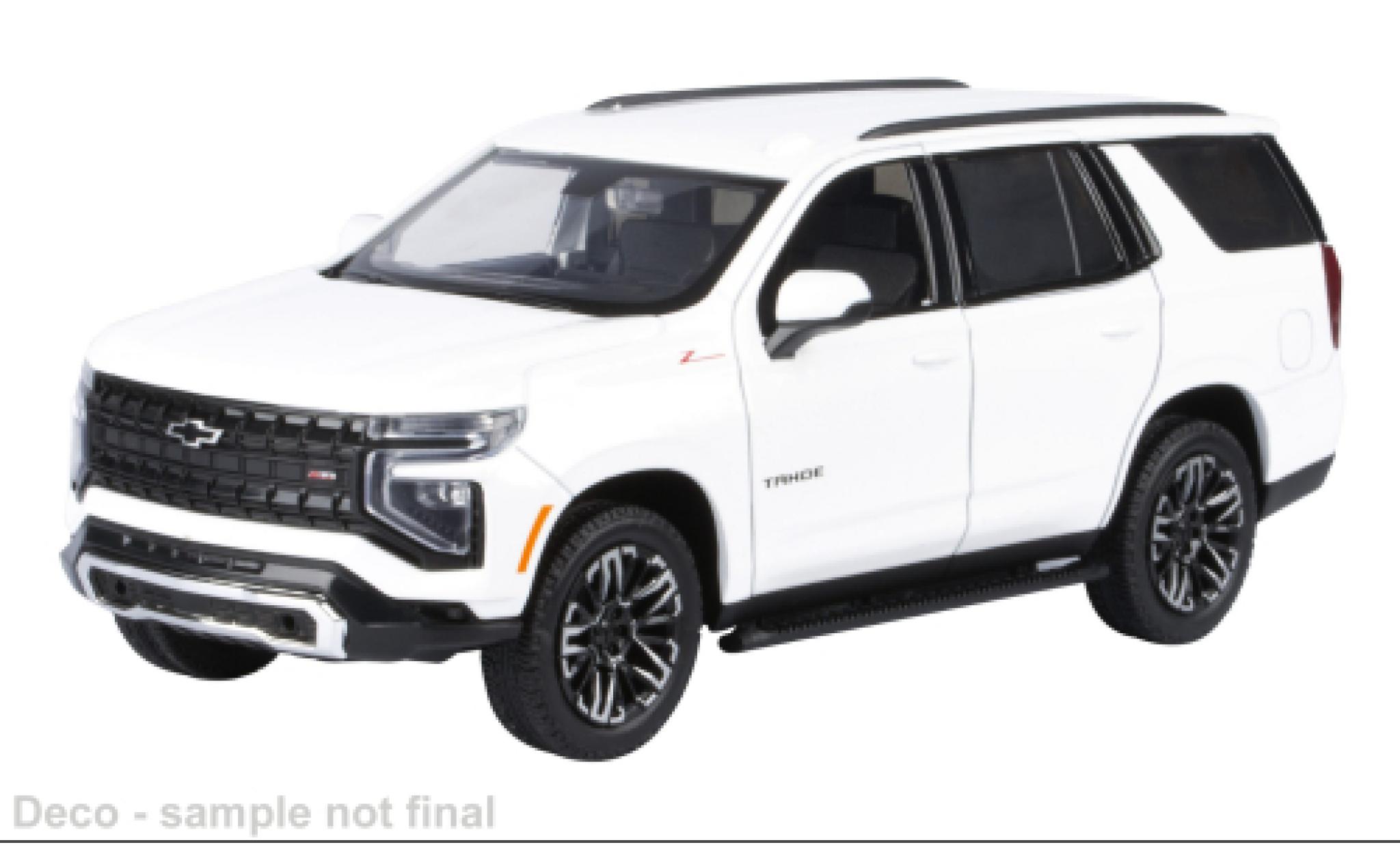 Chevrolet Tahoe 1/24 Motormax Z71 weiss 2025 1:24 modellino in miniatura