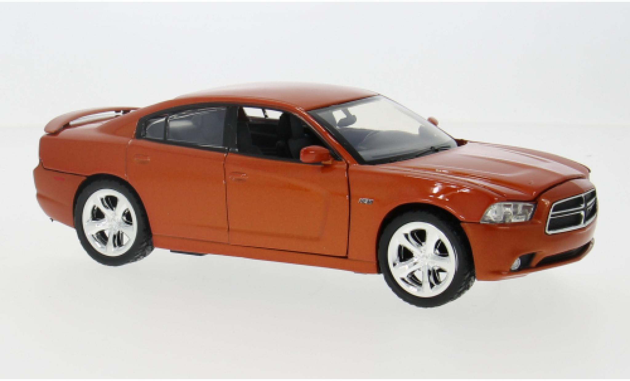 Dodge Charger 1/24 Motormax R/T orange 2011 1:24 modellino in miniatura