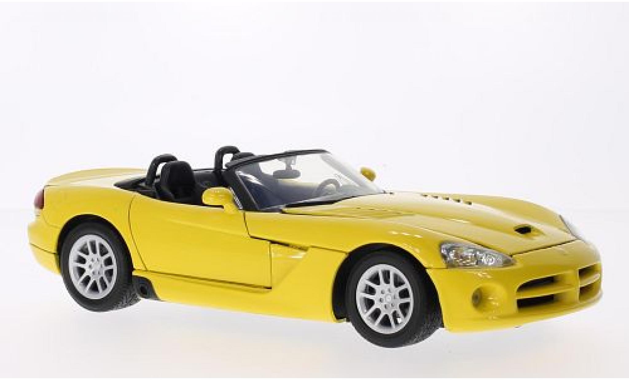 Dodge Viper 1/18 Motormax SRT-10 giallo 2003 modellino in miniatura