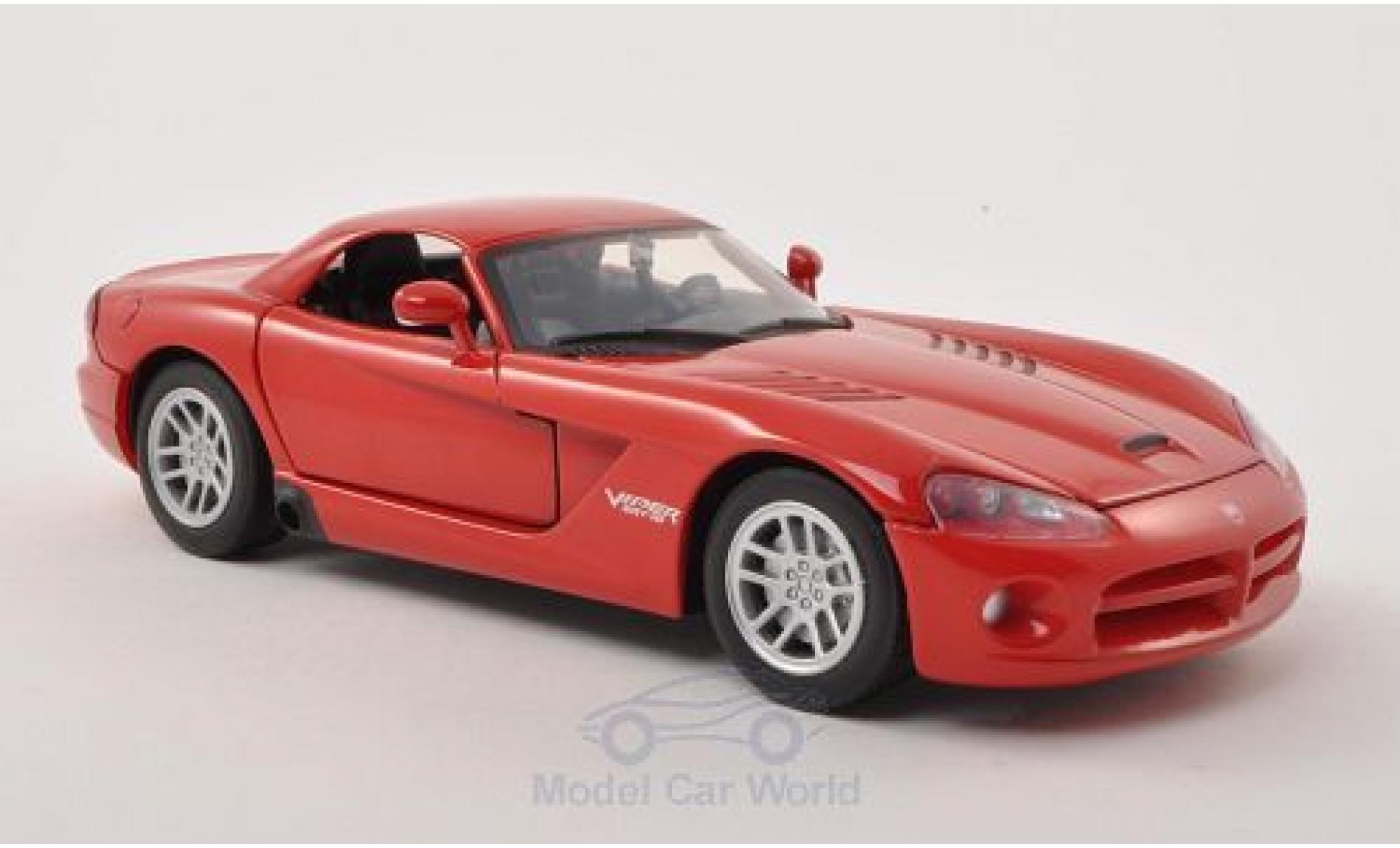 Dodge Viper 1/24 Motormax SRT-10 Hard Top rosso 2003 ohne Vitrine modellino in miniatura