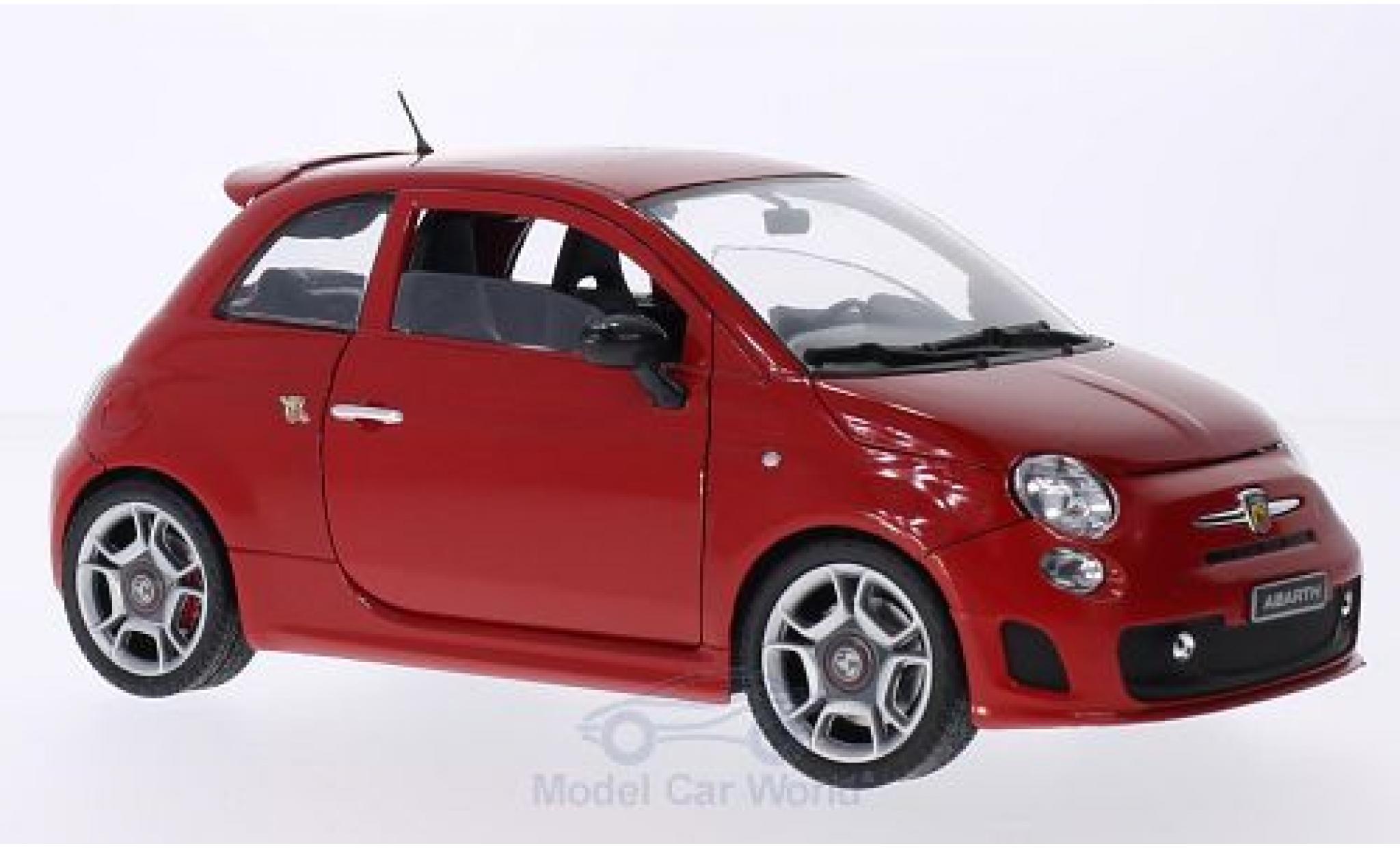 Fiat 500 F 1/18 Motormax Abarth rosso 2008 modellino in miniatura