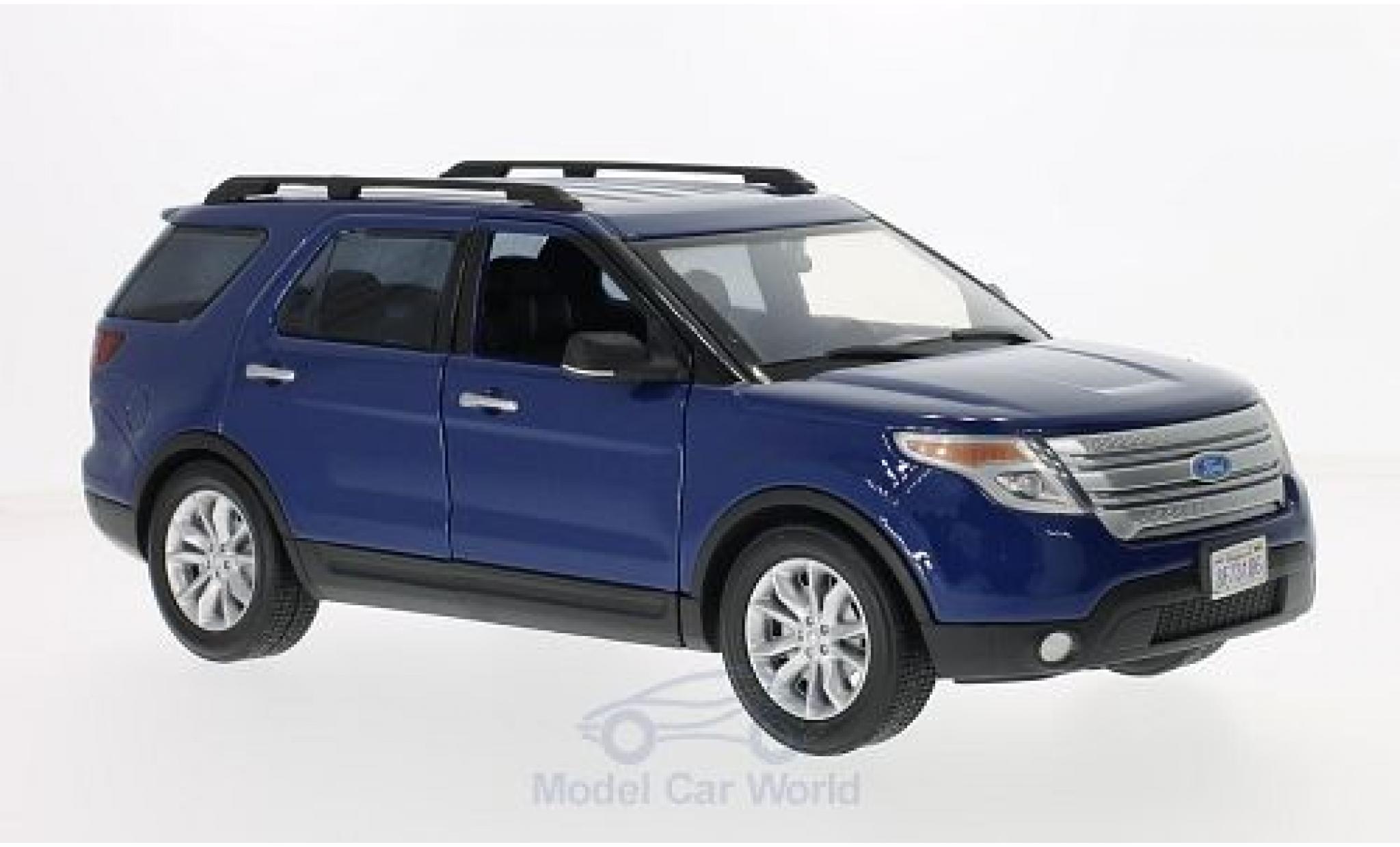 Ford Explorer 1/18 Motormax XLT blu 2015 modellino in miniatura