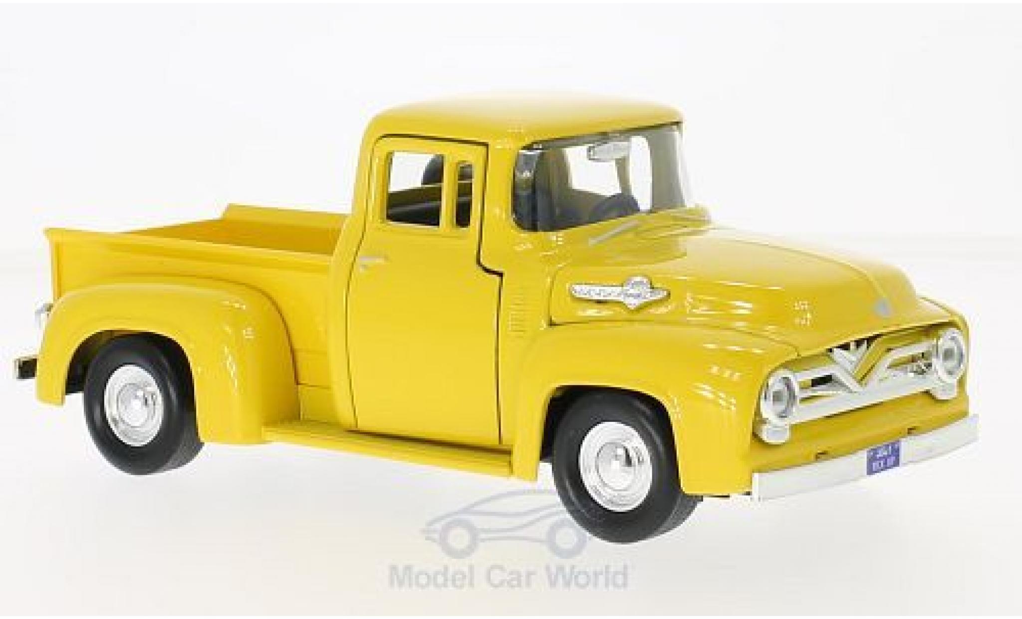 Ford F-1 1/24 Motormax 00 Pick Up giallo 1955 modellino in miniatura