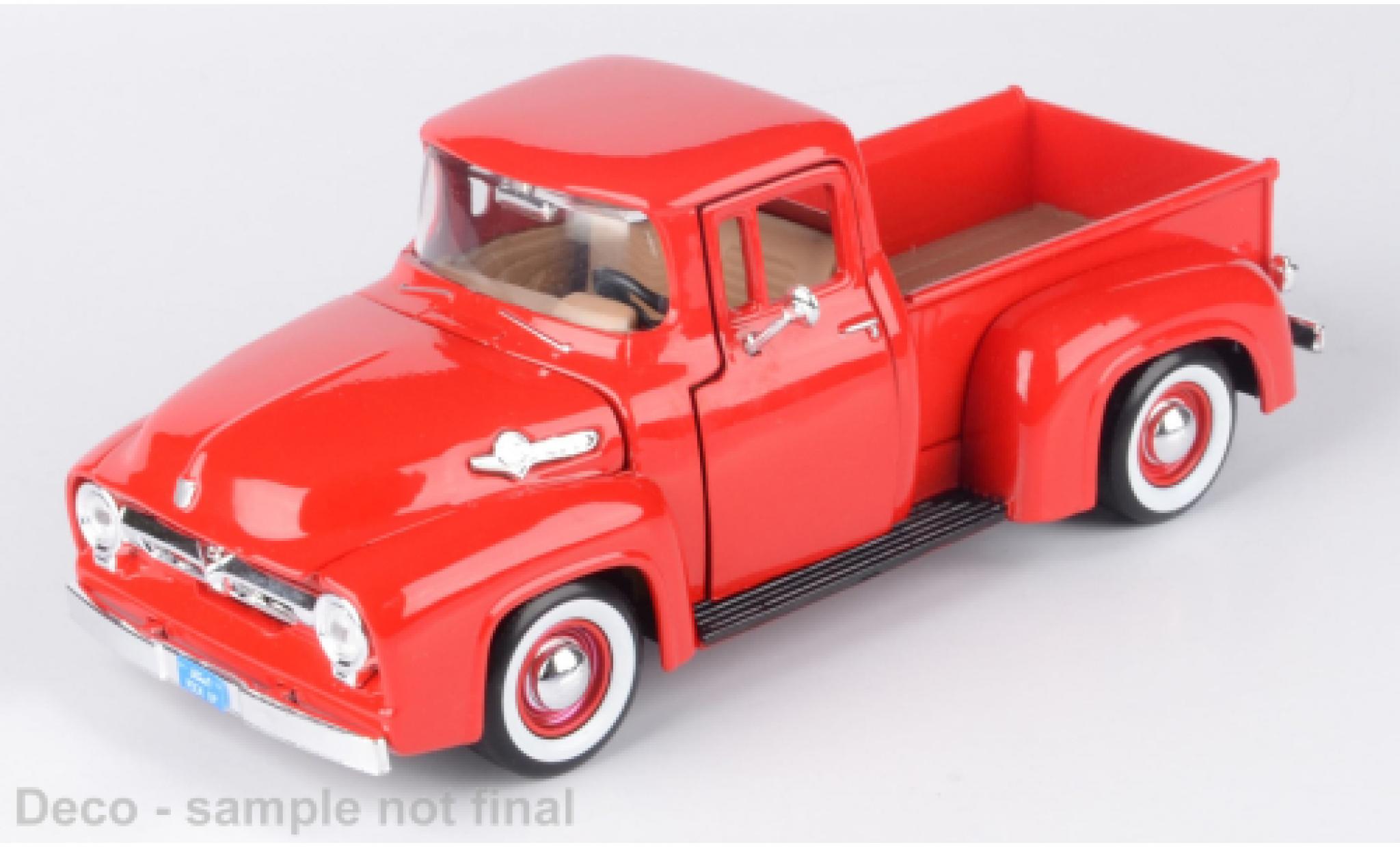 Ford F-1 1/24 Motormax 00 rot 1:24 modellino in miniatura