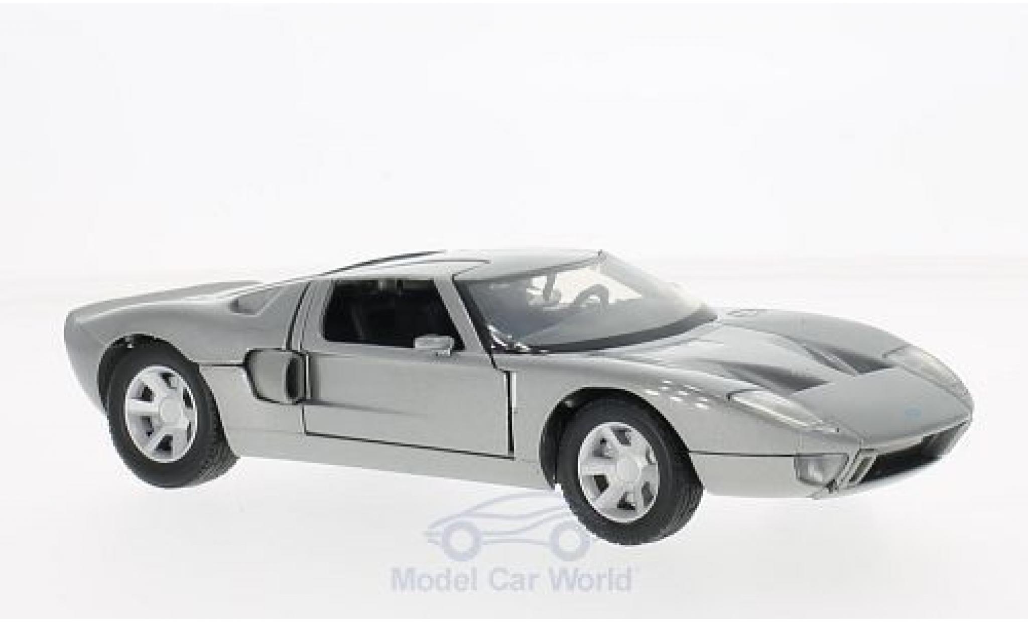 Ford GT 1/24 Motormax Concept metallico grigio ohne Vitrine modellino in miniatura