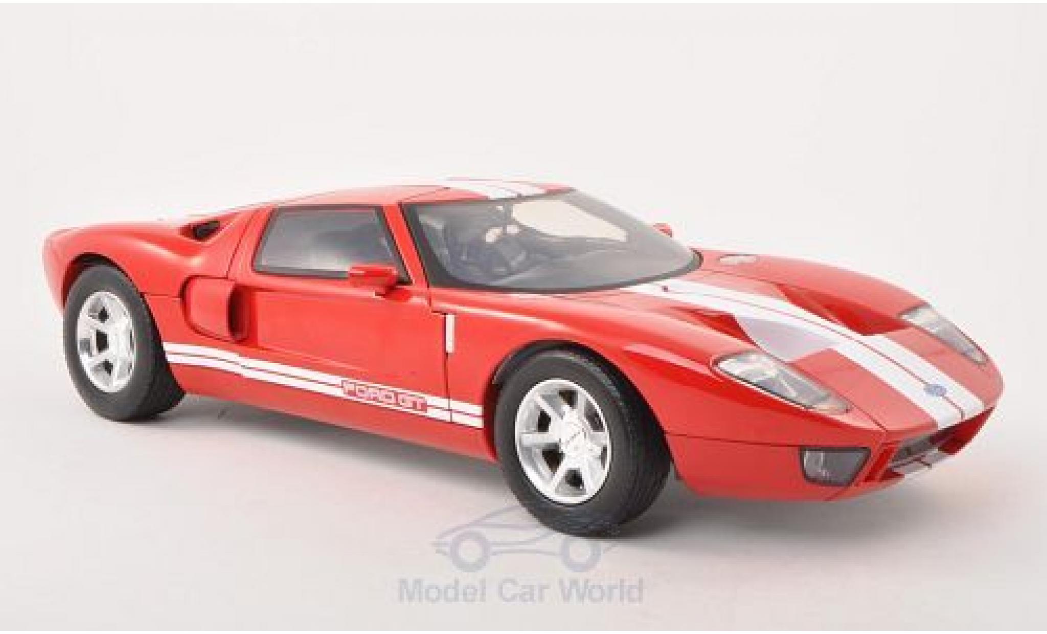 Ford GT 1/12 Motormax Concept rosso ohne Vitrine modellino in miniatura