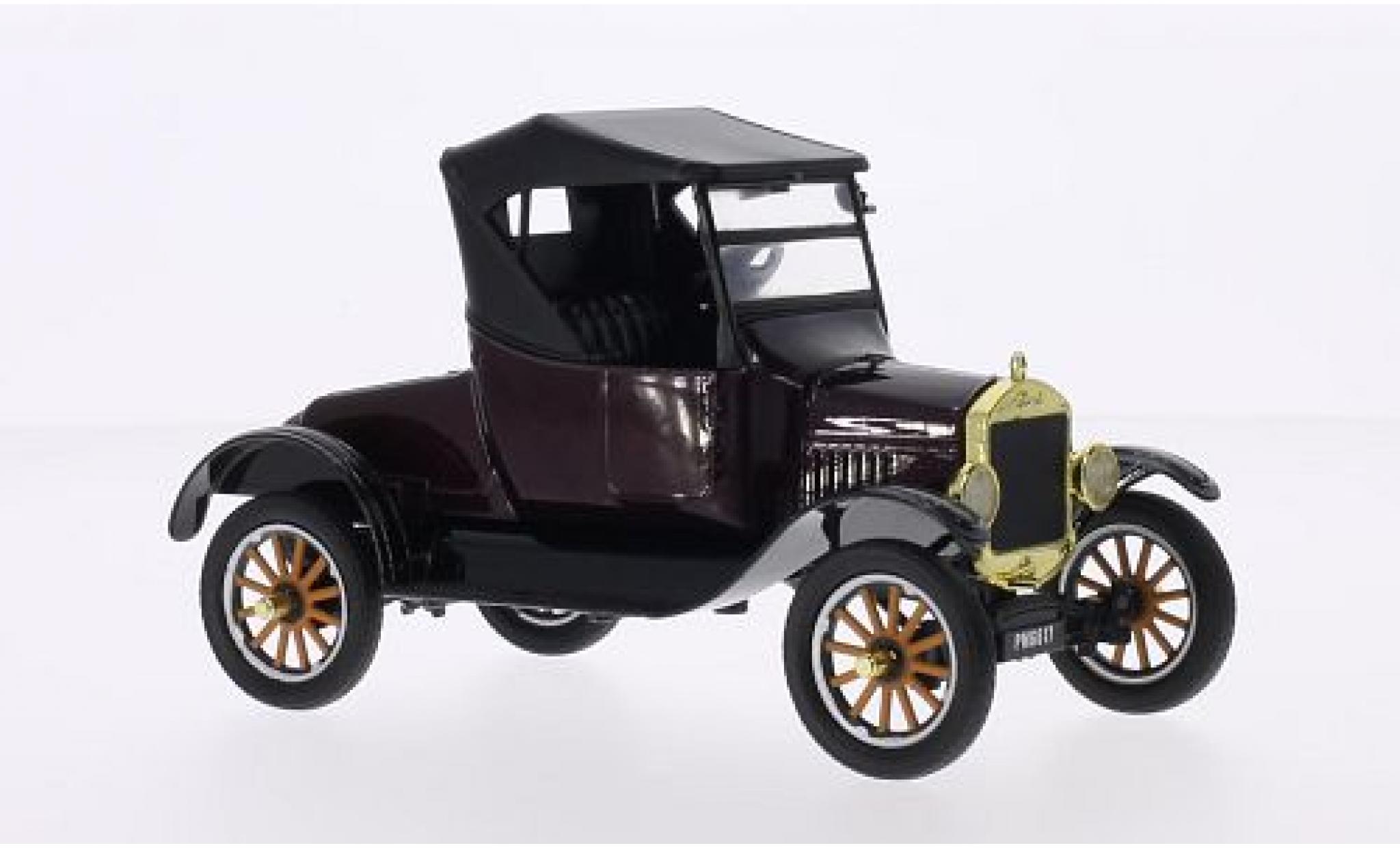 Ford Model T 1/24 Motormax Runabout metallico rosso/nero 1925 modellino in miniatura