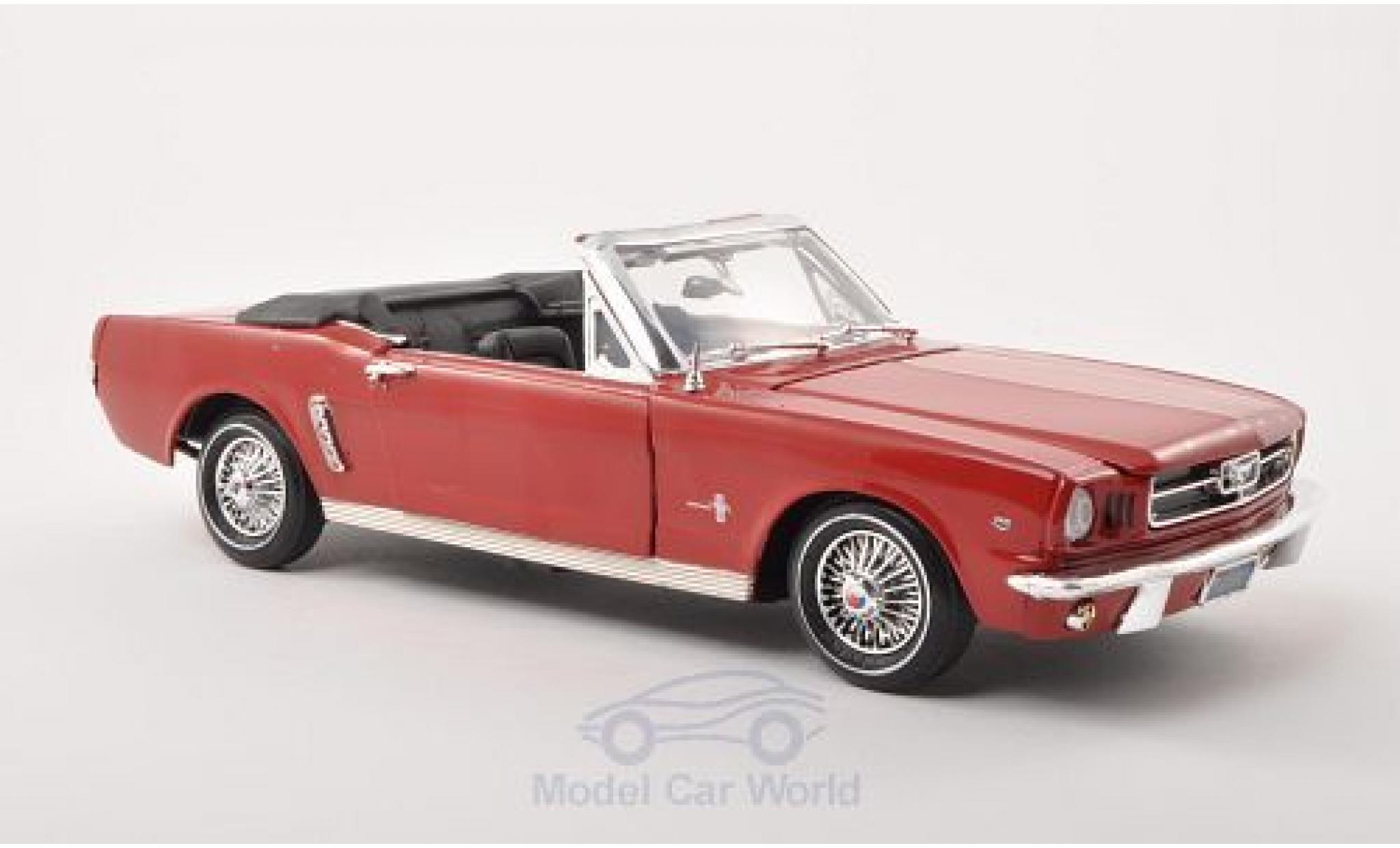 Ford Mustang 1/18 Motormax Convertibile rosso 1964 modellino in miniatura