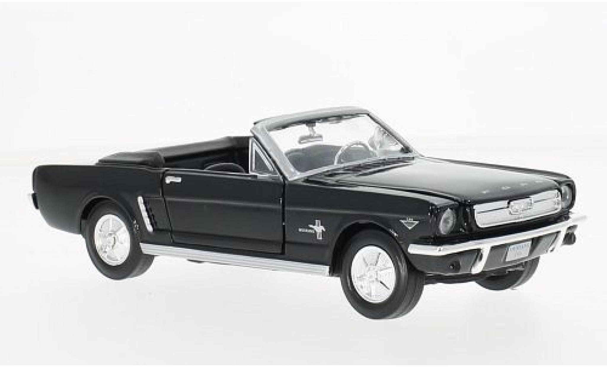 Ford Mustang 1/24 Motormax Convertibile nero 1964 modellino in miniatura