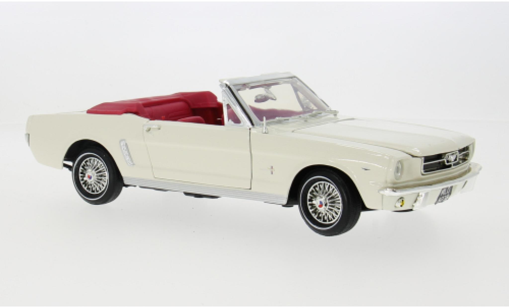 Ford Mustang 1/18 Motormax Cabriolet weiss 1964 1:18 modellino in miniatura