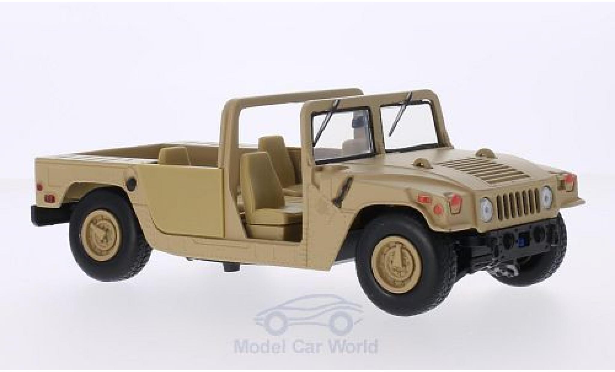 Hummer Humvee 1/24 Motormax matt-beige Base Platform modellino in miniatura