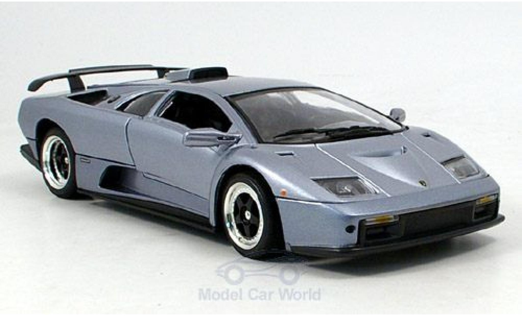 Lamborghini Diablo GT 1/18 Motormax GT metallico grigio modellino in miniatura