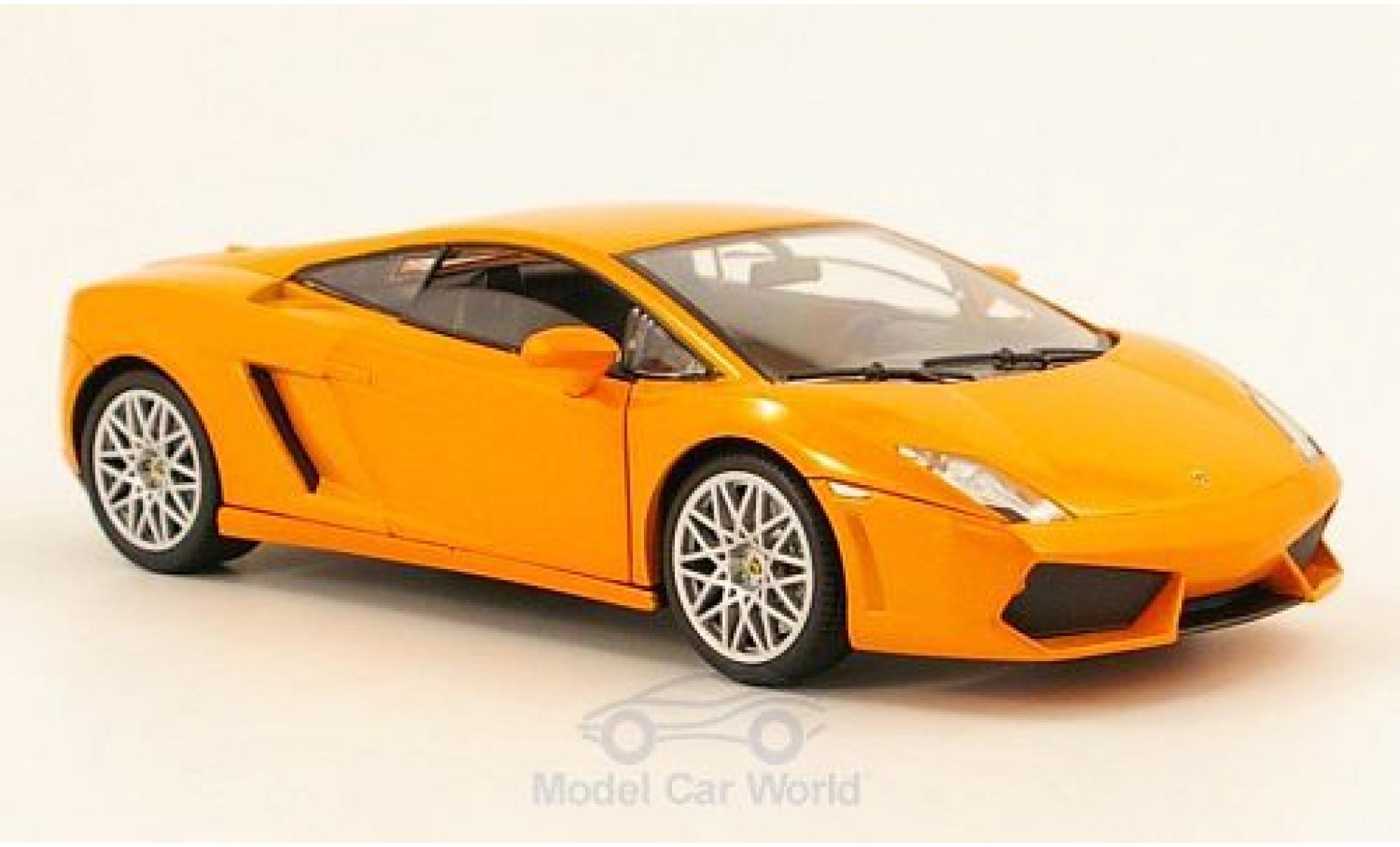 Lamborghini Gallardo LP560-4 1/24 Motormax orange modellino in miniatura