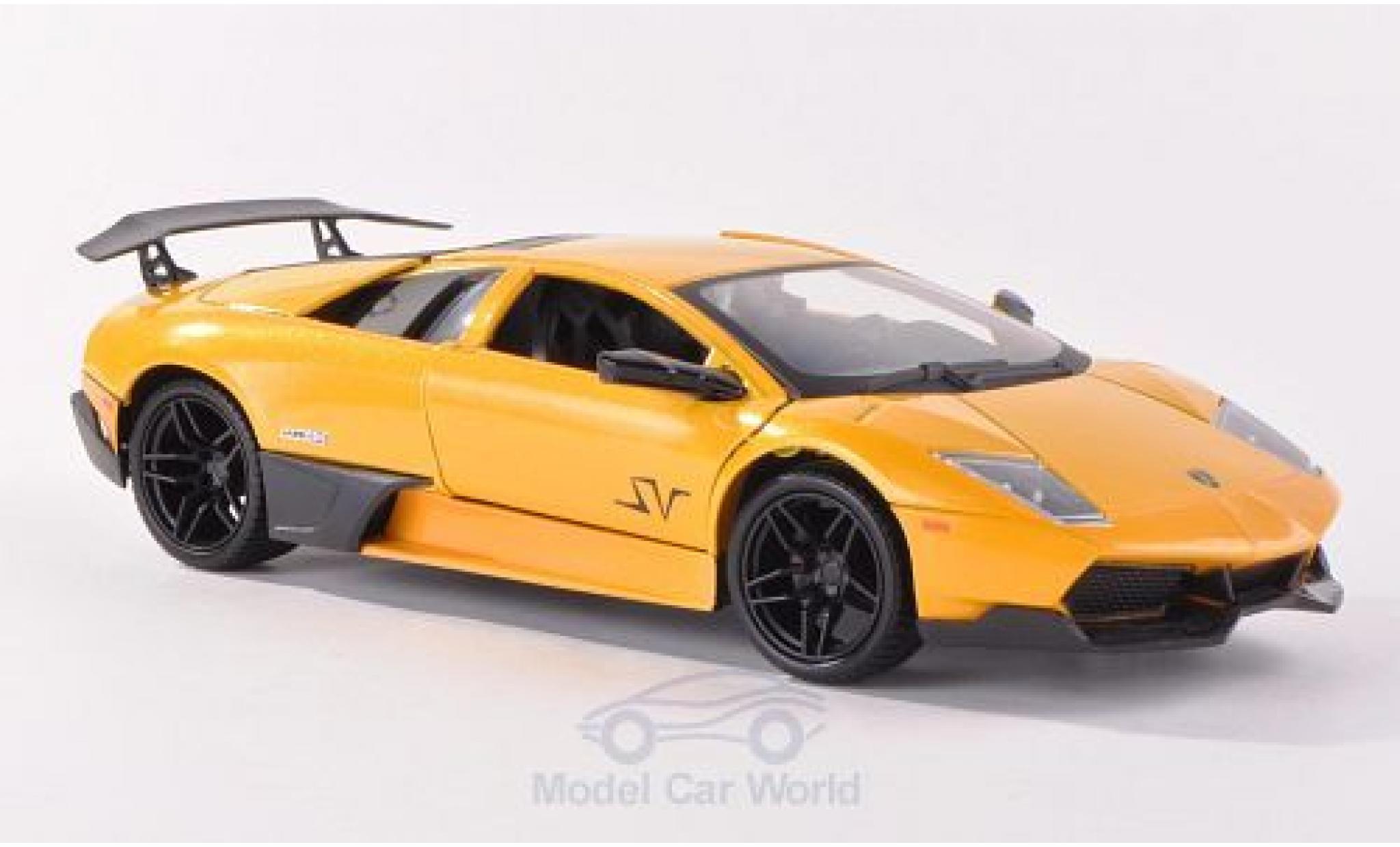 Lamborghini Murcielago LP670-4 1/24 Motormax LP670-4 SV metallico giallo modellino in miniatura