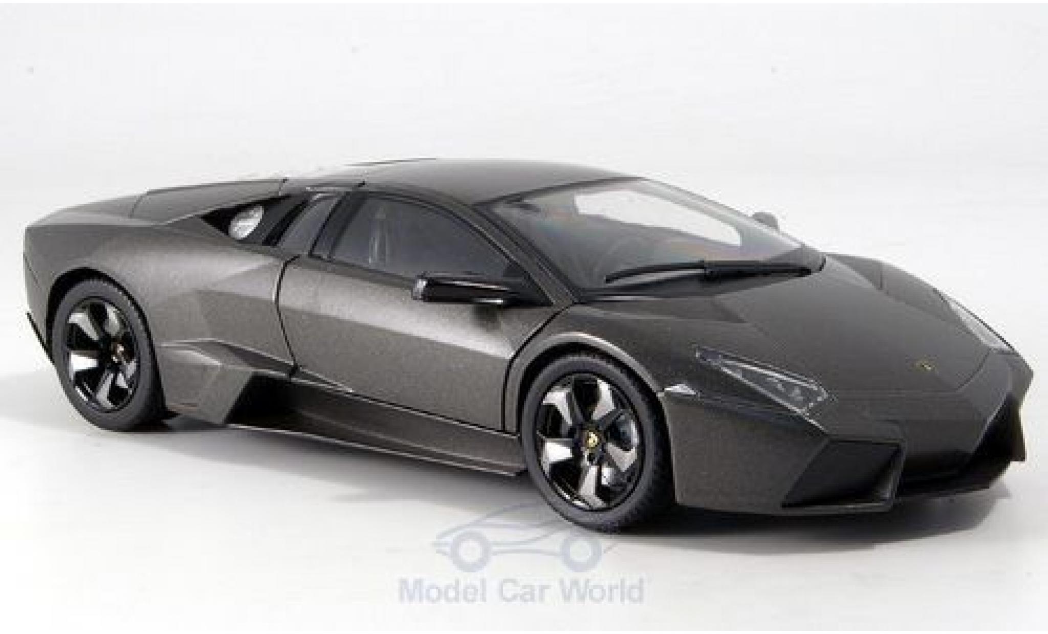 Lamborghini Reventon 1/24 Motormax matt-grigio 2008 modellino in miniatura