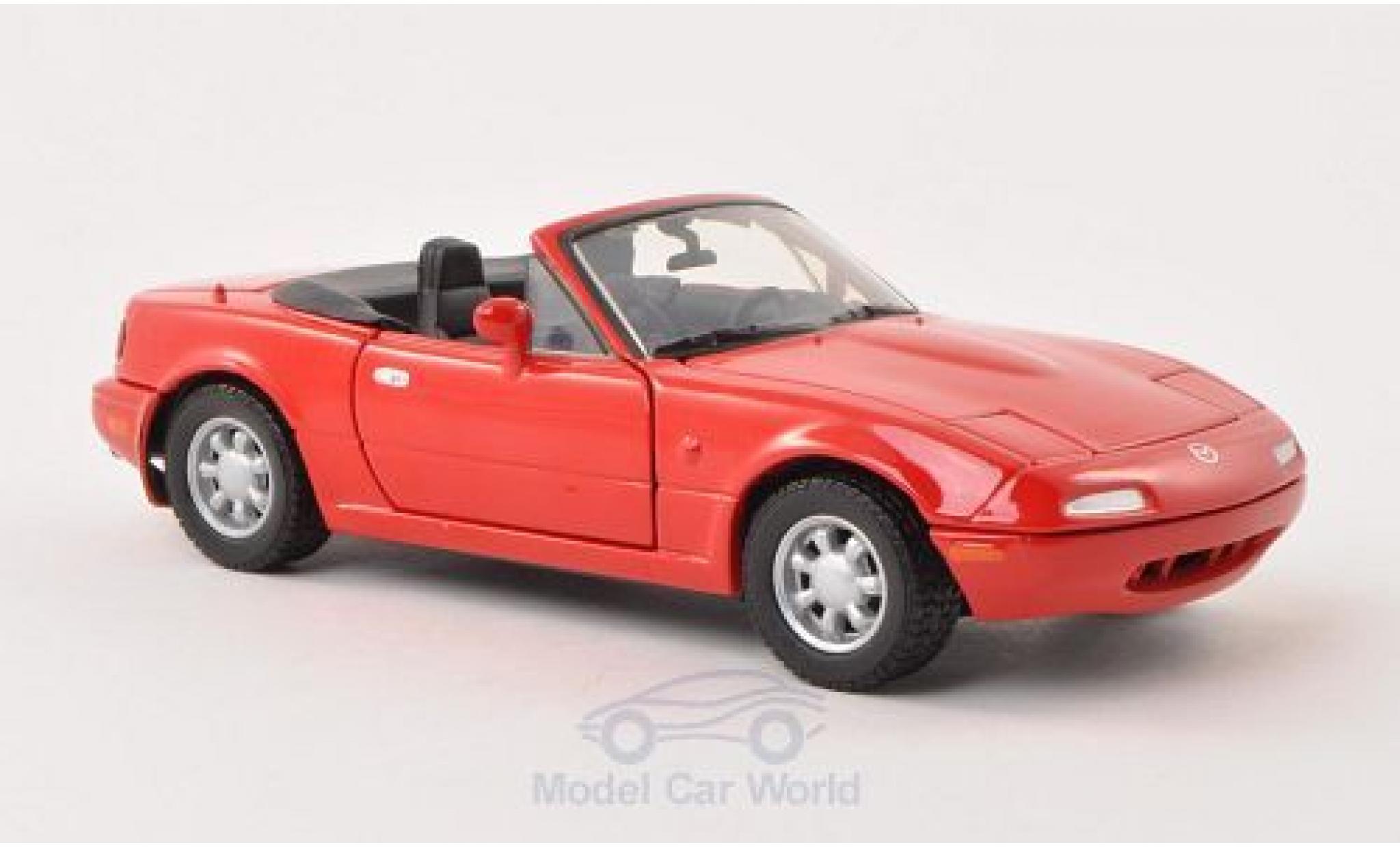 Mazda MX 1/24 Motormax -5 Miata rosso modellino in miniatura