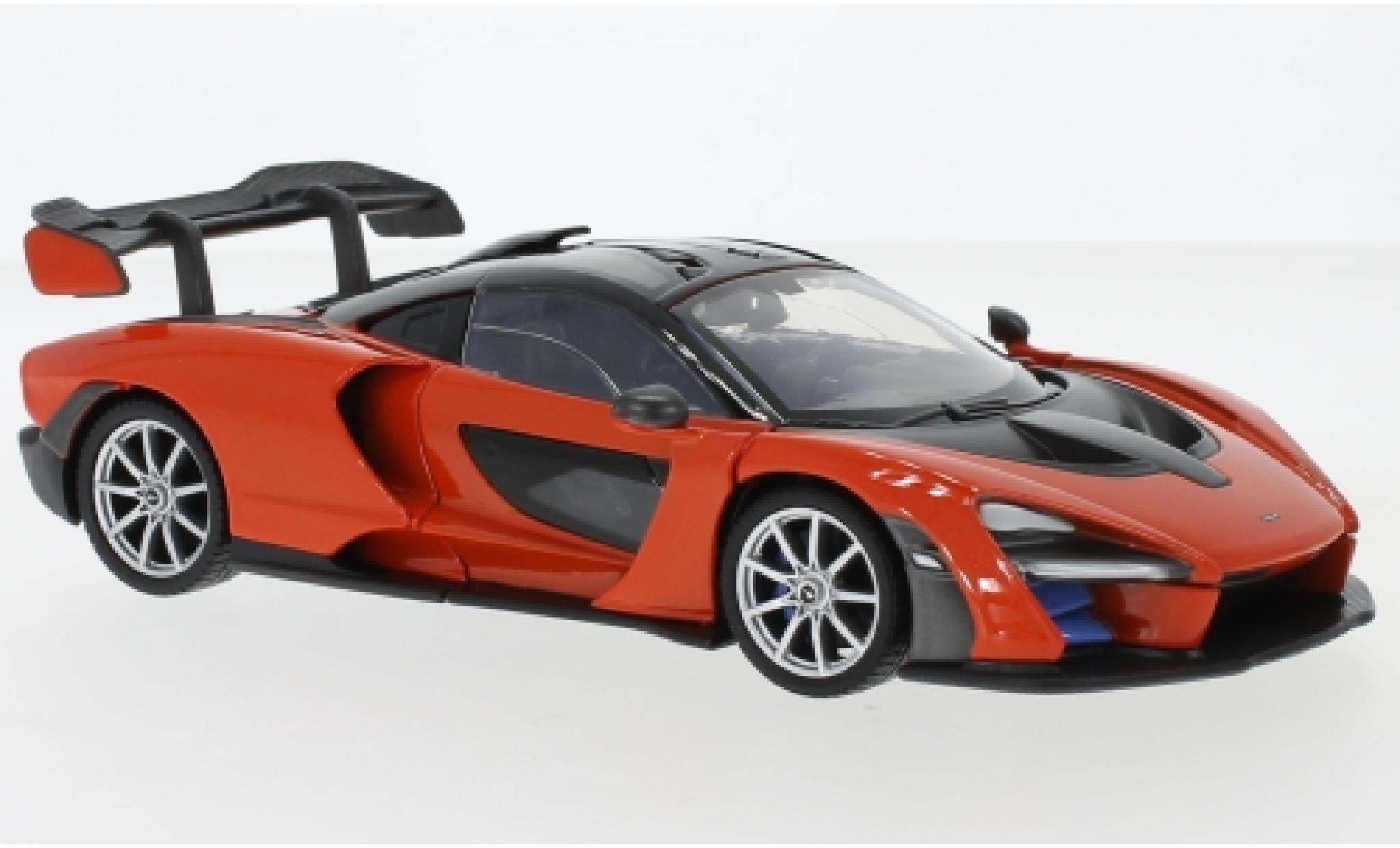 McLaren Senna 1/24 Motormax metallico orange modellino in miniatura