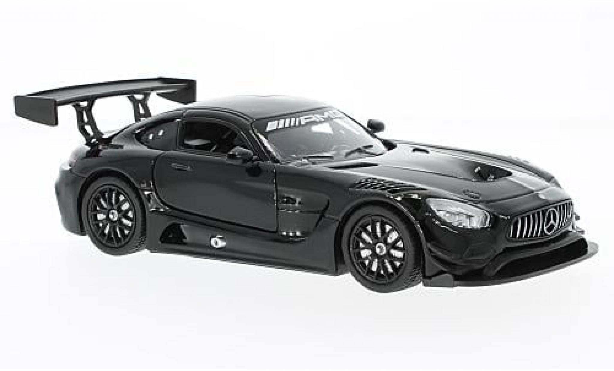 Mercedes AMG GT 1/24 Motormax 3 schwarz 1:24 modellino in miniatura