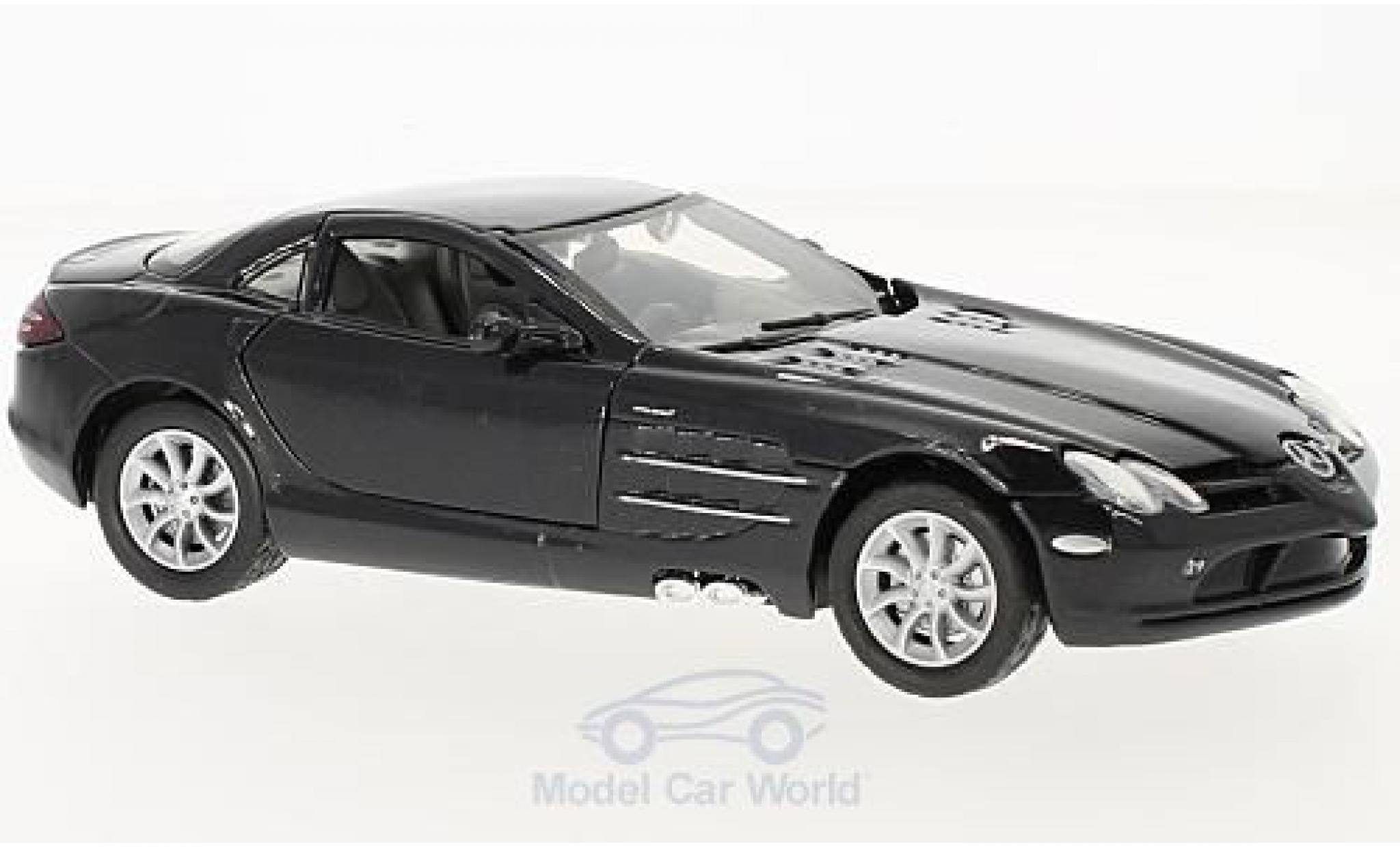 Mercedes SLR 1/24 Motormax McLaren nero modellino in miniatura