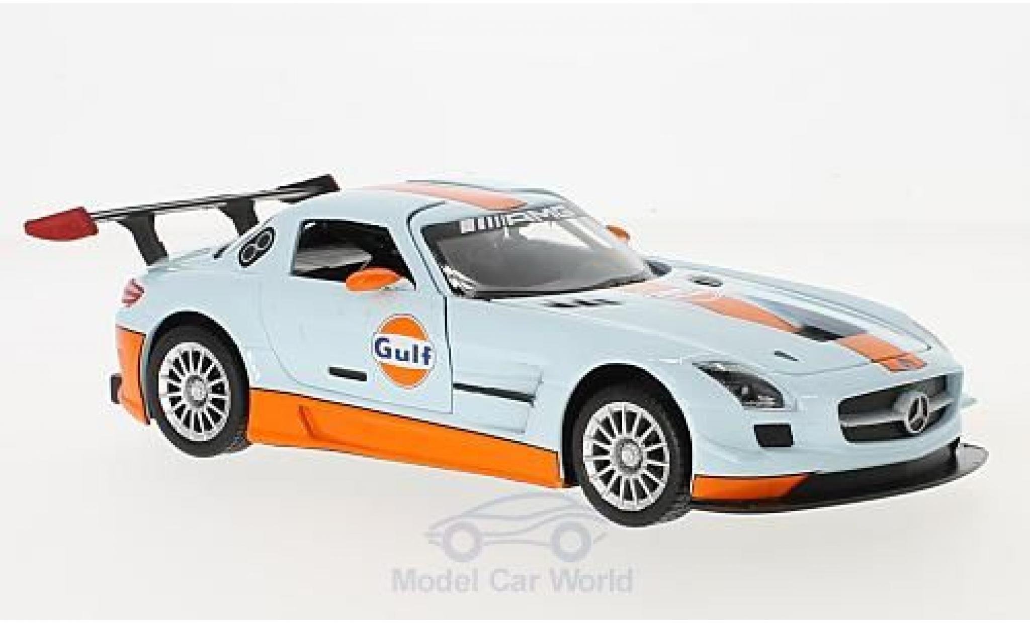 Mercedes SLS 1/24 Motormax AMG GT3 Gulf modellino in miniatura