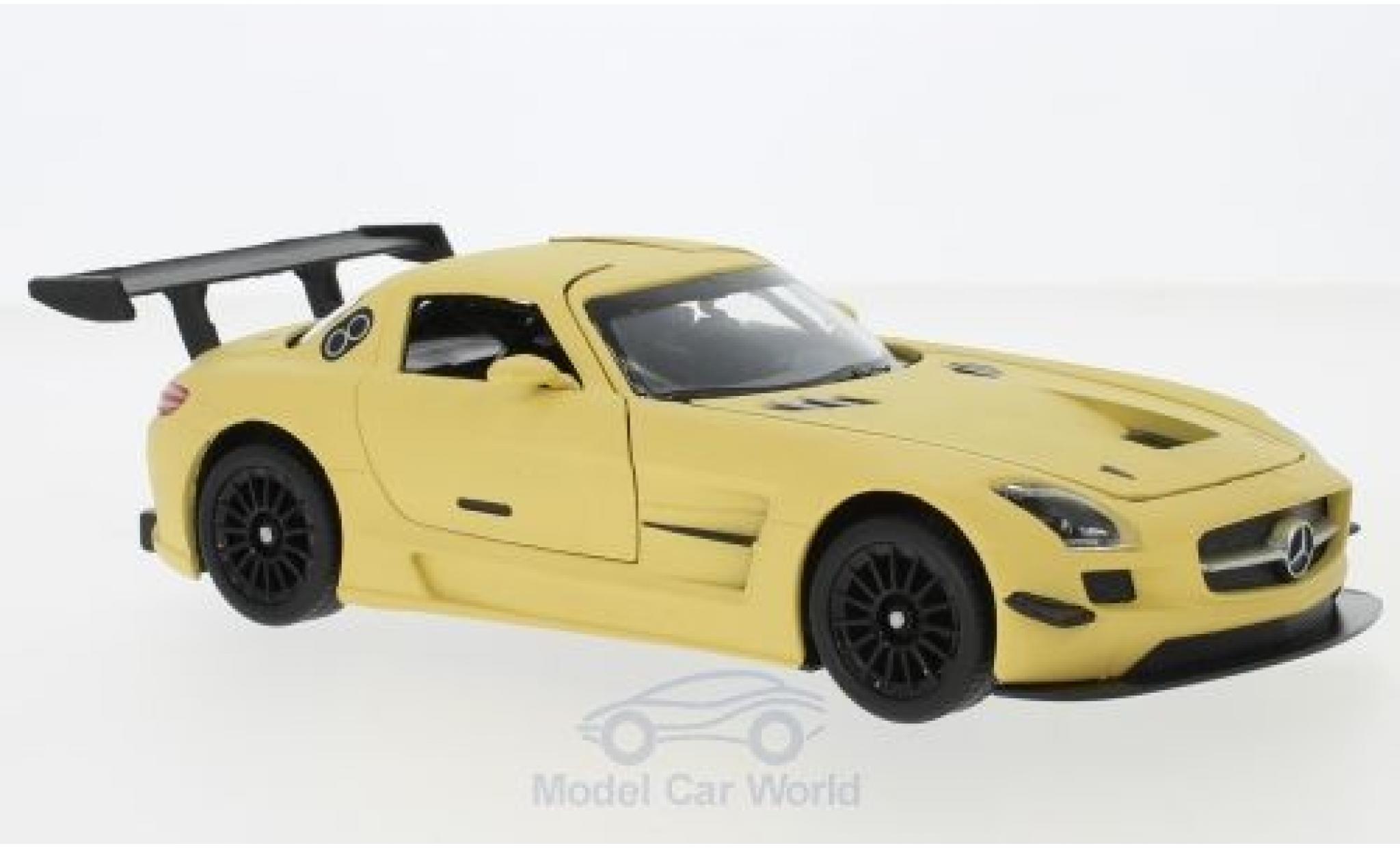 Mercedes SLS 1/24 Motormax AMG GT3 matt-beige modellino in miniatura