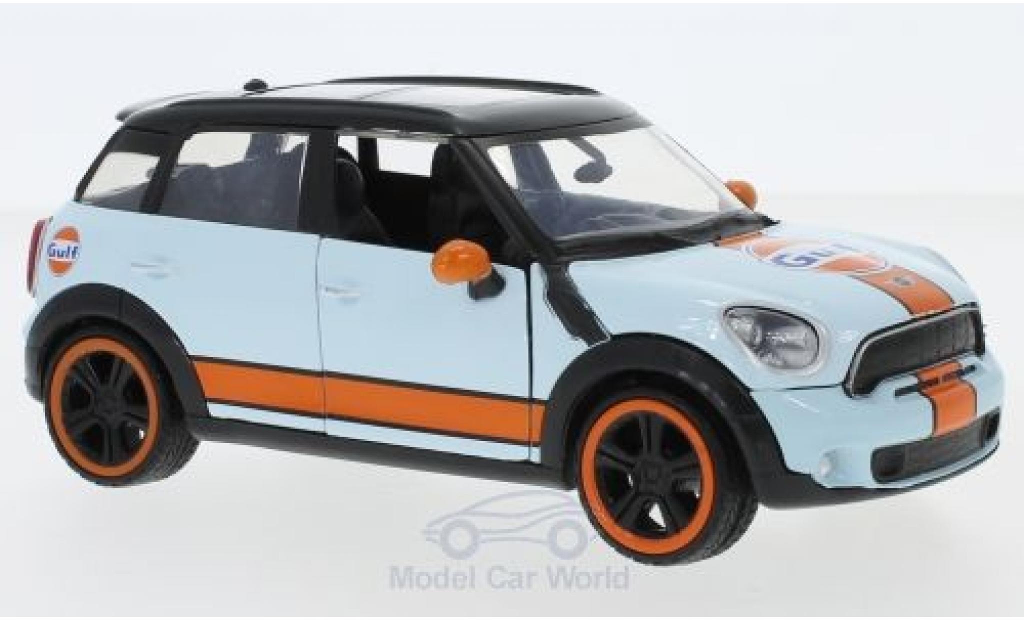 Mini Cooper S 1/24 Motormax S Countryman Gulf modellino in miniatura