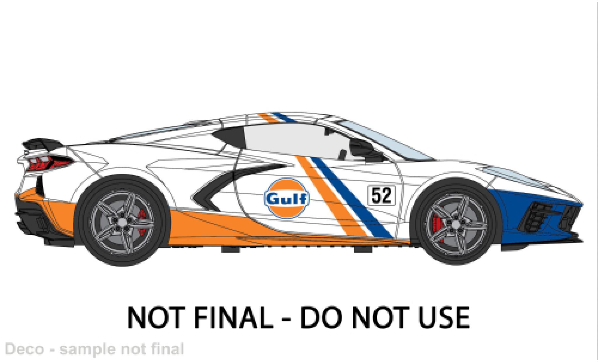 Chevrolet Corvette 1/24 Motormax C 8 Gulf modellino in miniatura