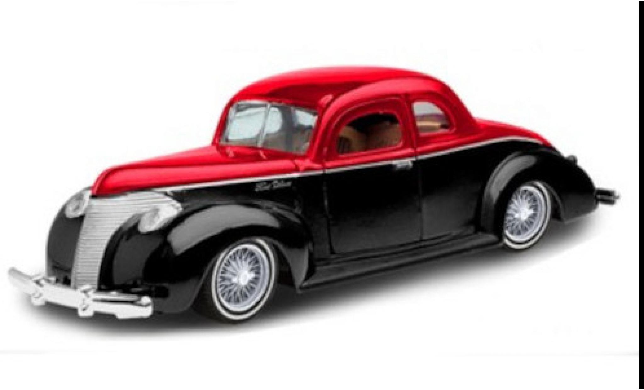 Ford Custom 1/24 Motormax nero/rosso 1940 modellino in miniatura