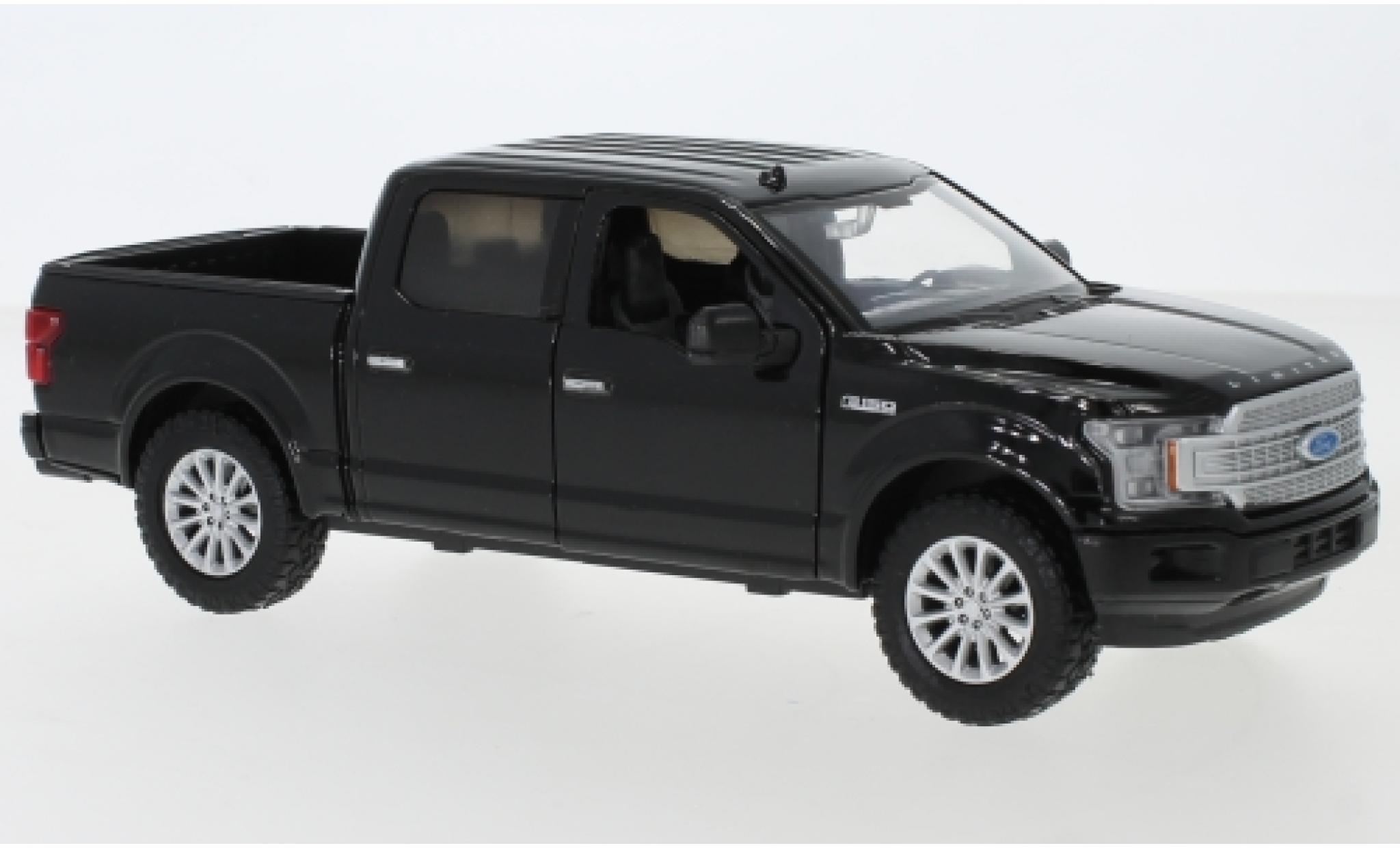 Ford F-1 1/24 Motormax 50 limited Crew Cab nero 2019 modellino in miniatura