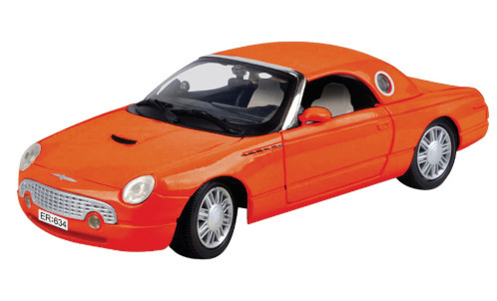 Ford Thunderbird 1/24 Motormax Hardtop Coupe rosso 2002 modellino in miniatura