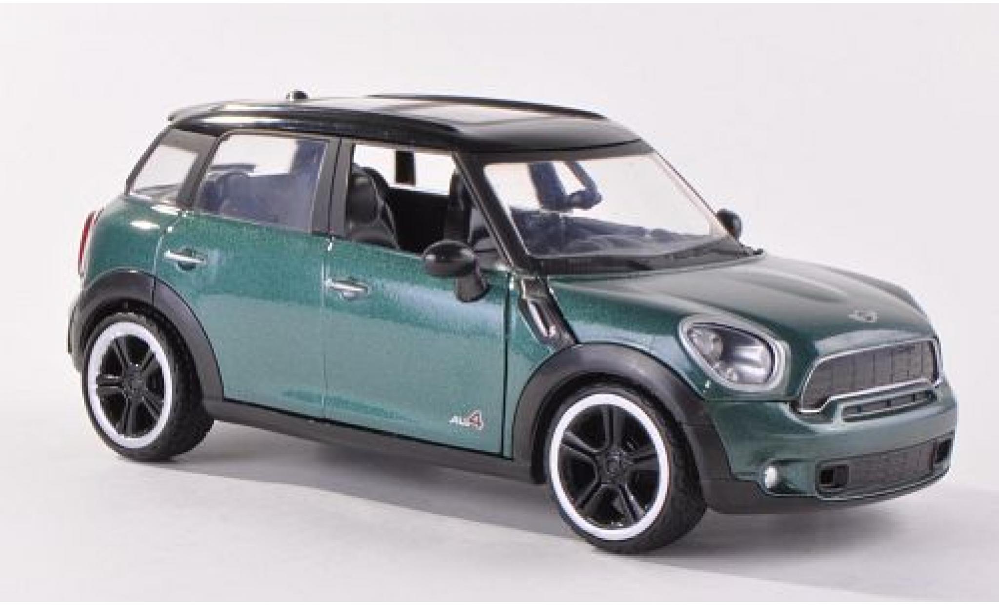 Mini Cooper 1/24 Motormax S Countryman metallico verde foncé/nero modellino in miniatura