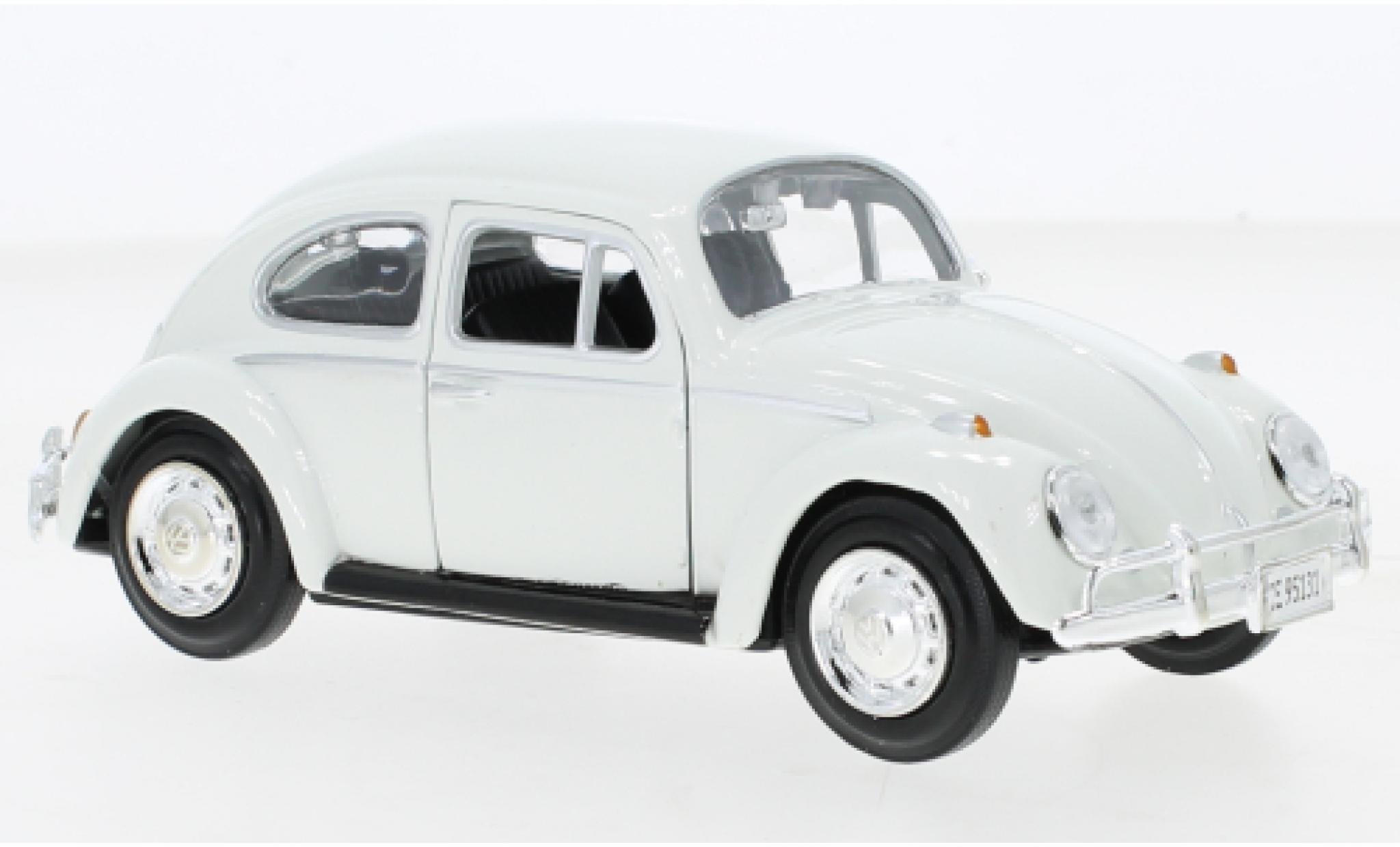 Volkswagen Beetle 1/24 Motormax (Käfer) bianco James Bond - On Her Majestys Secret Service 1966 modellino in miniatura
