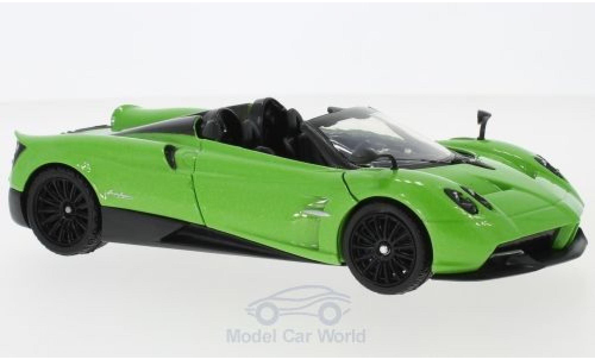 Pagani Huayra 1/24 Motormax Roadster metallico verde modellino in miniatura