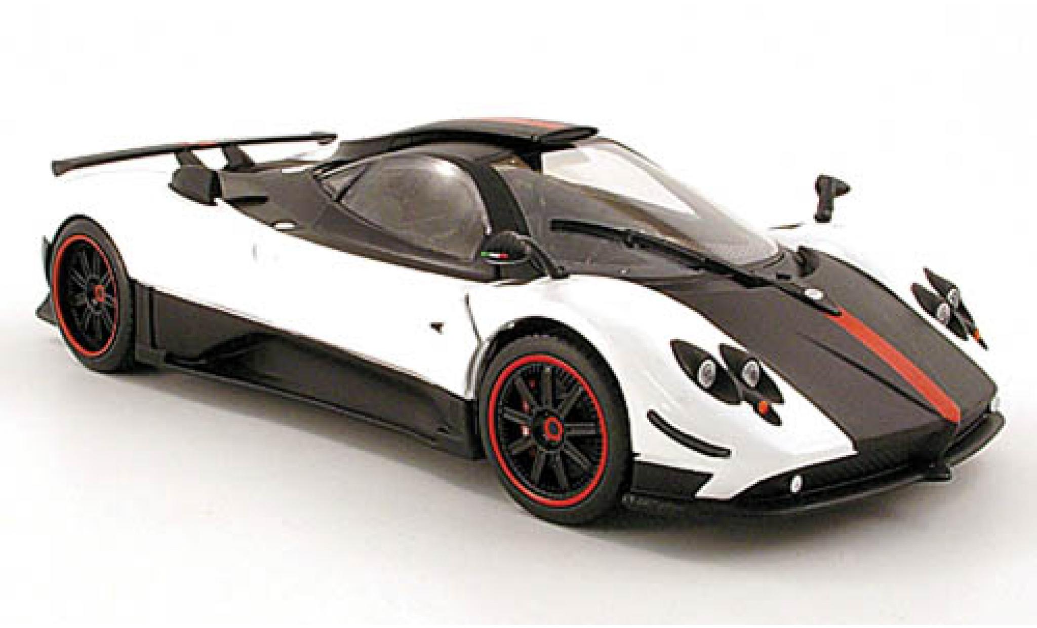 Pagani Zonda 1/18 Motormax cinque bianco/nero modellino in miniatura