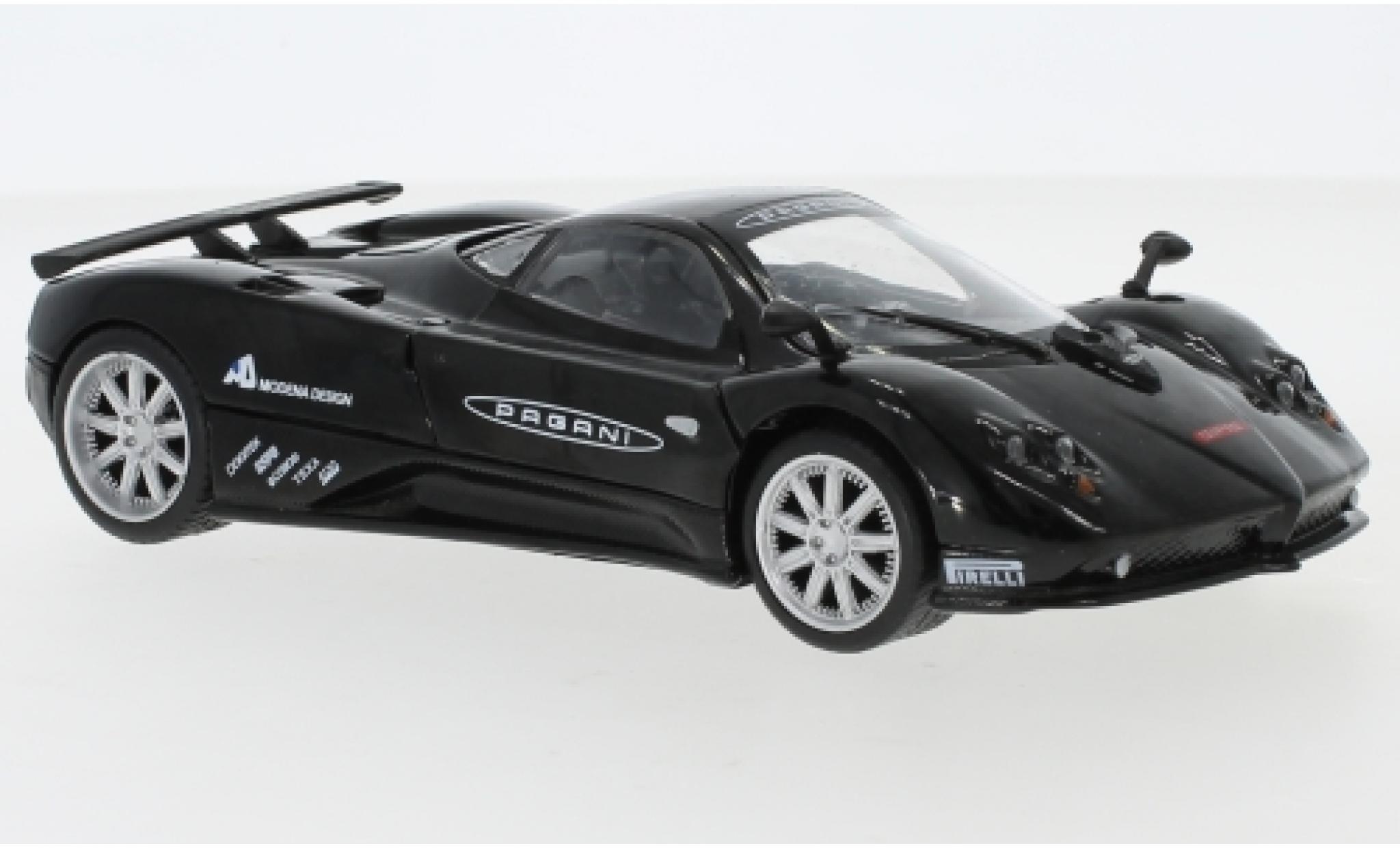 Pagani Zonda 1/24 Motormax F nero/Dekor Nuerburgring modellino in miniatura