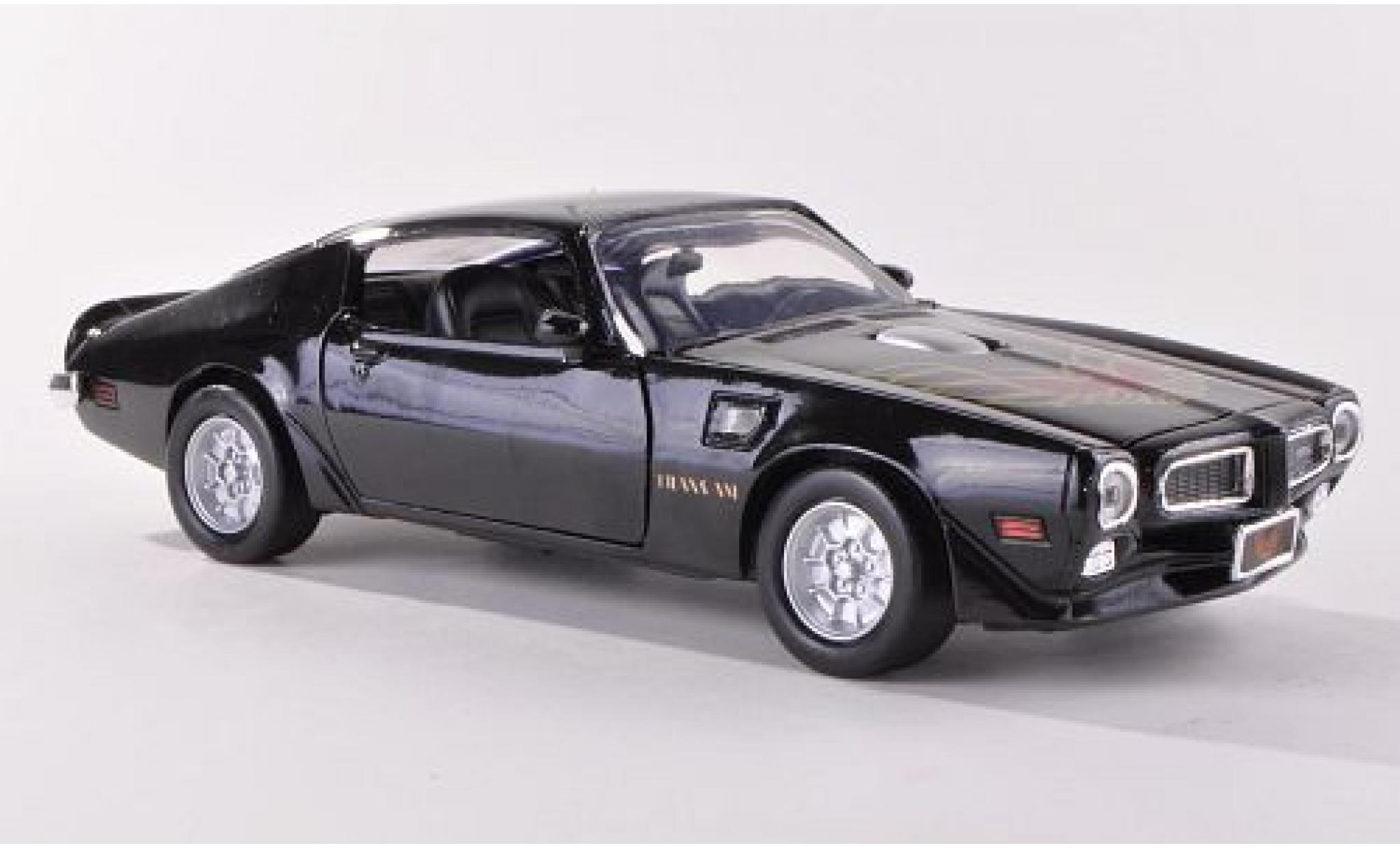 Pontiac Firebird 1/24 Motormax Trans Am nero 1973 sans Vitrine modellino in miniatura