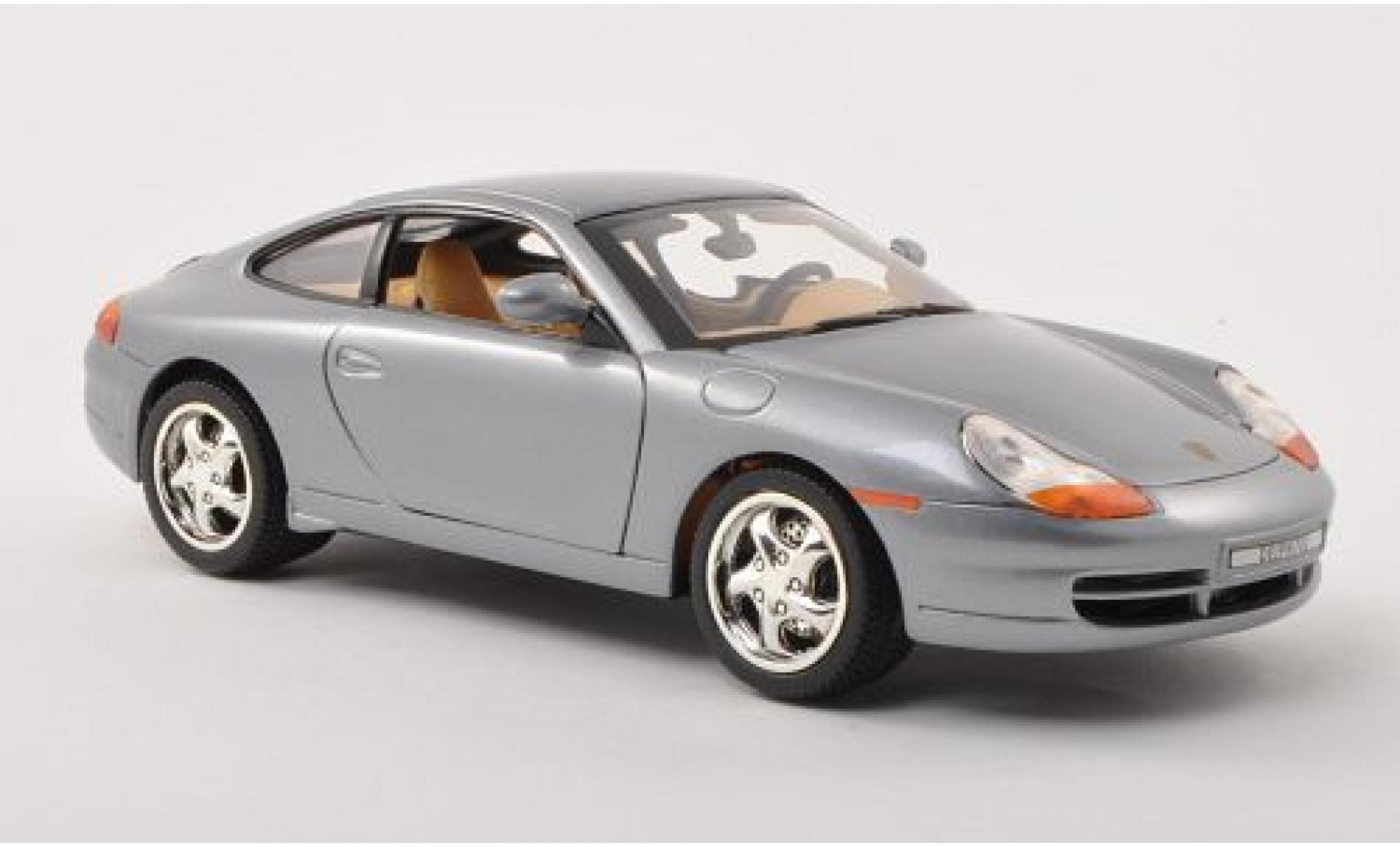Porsche 996 1/18 Motormax 911 () Carrera grigio modellino in miniatura