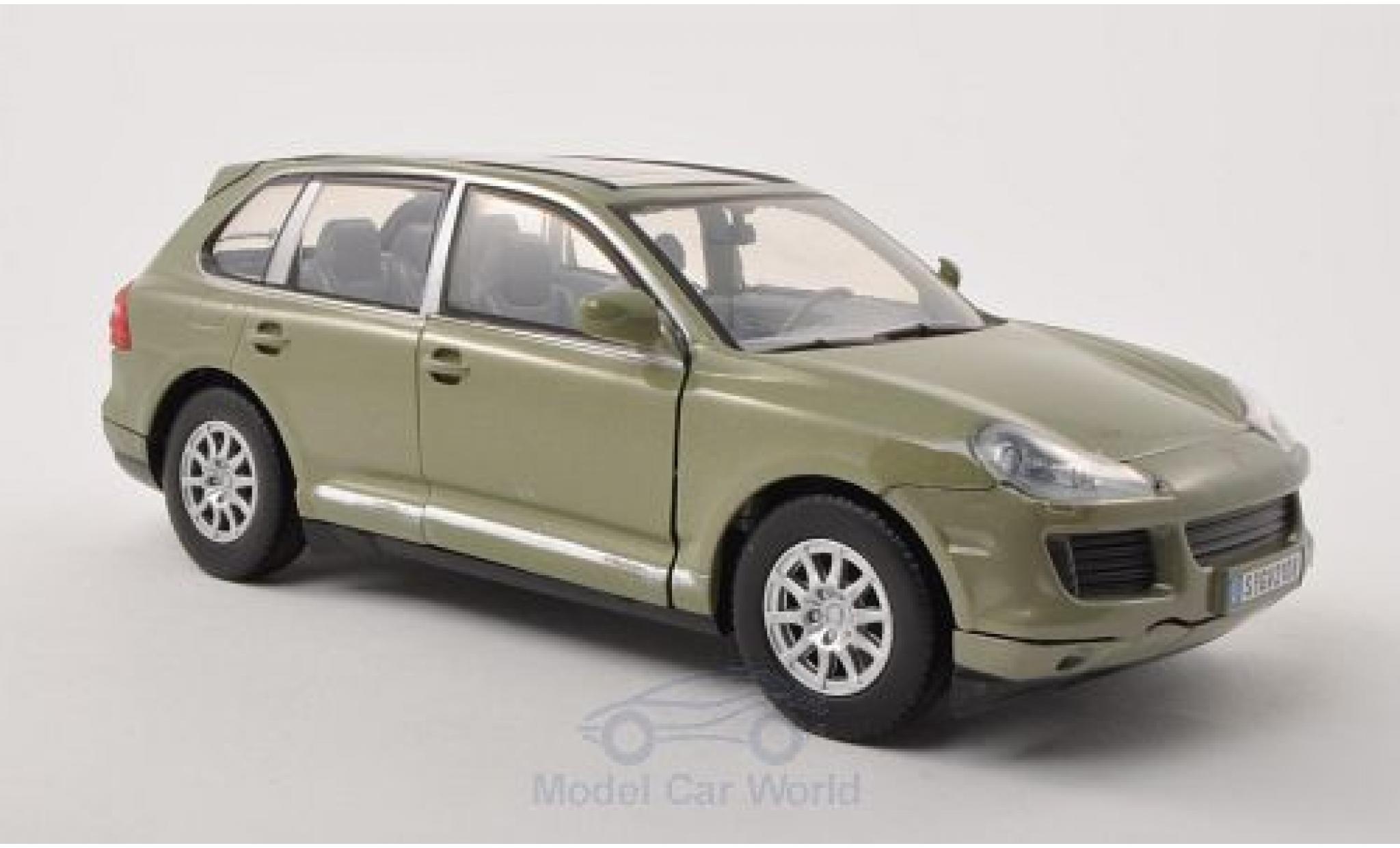 Porsche Cayenne S 1/24 Motormax (9PA) metallico oliv 2008 modellino in miniatura